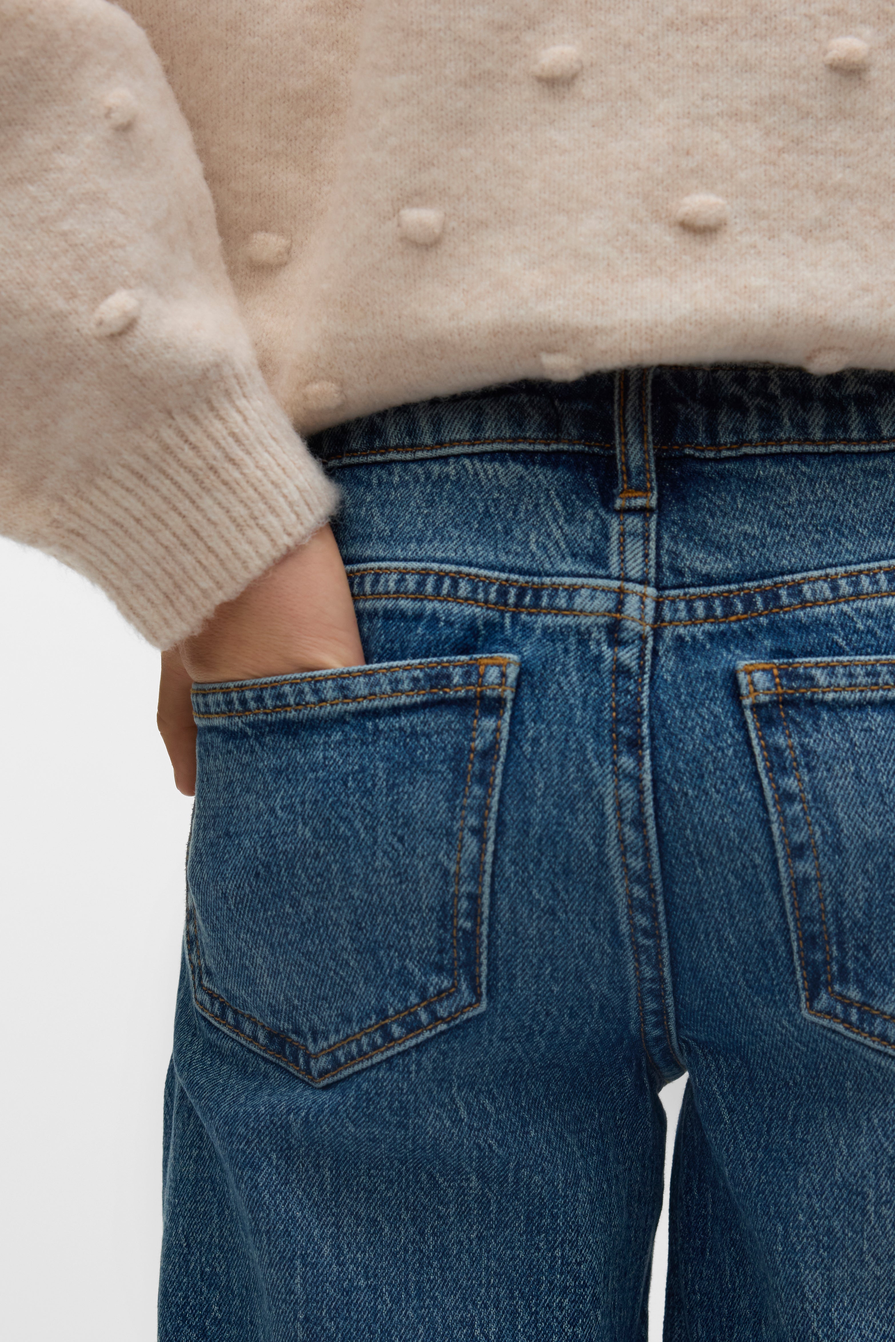Tessa Wide Leg Jeans - Medium Blue