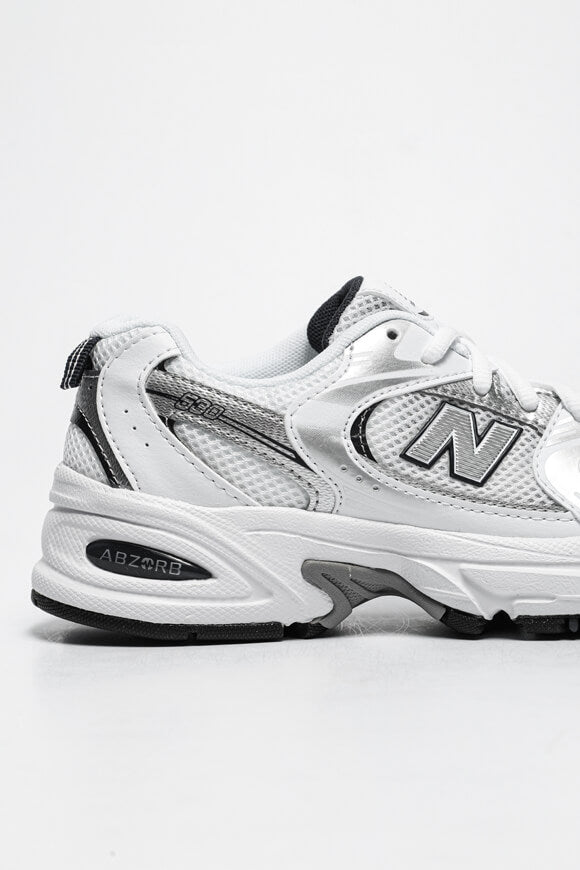GR530 Core Sneaker - White + Silver