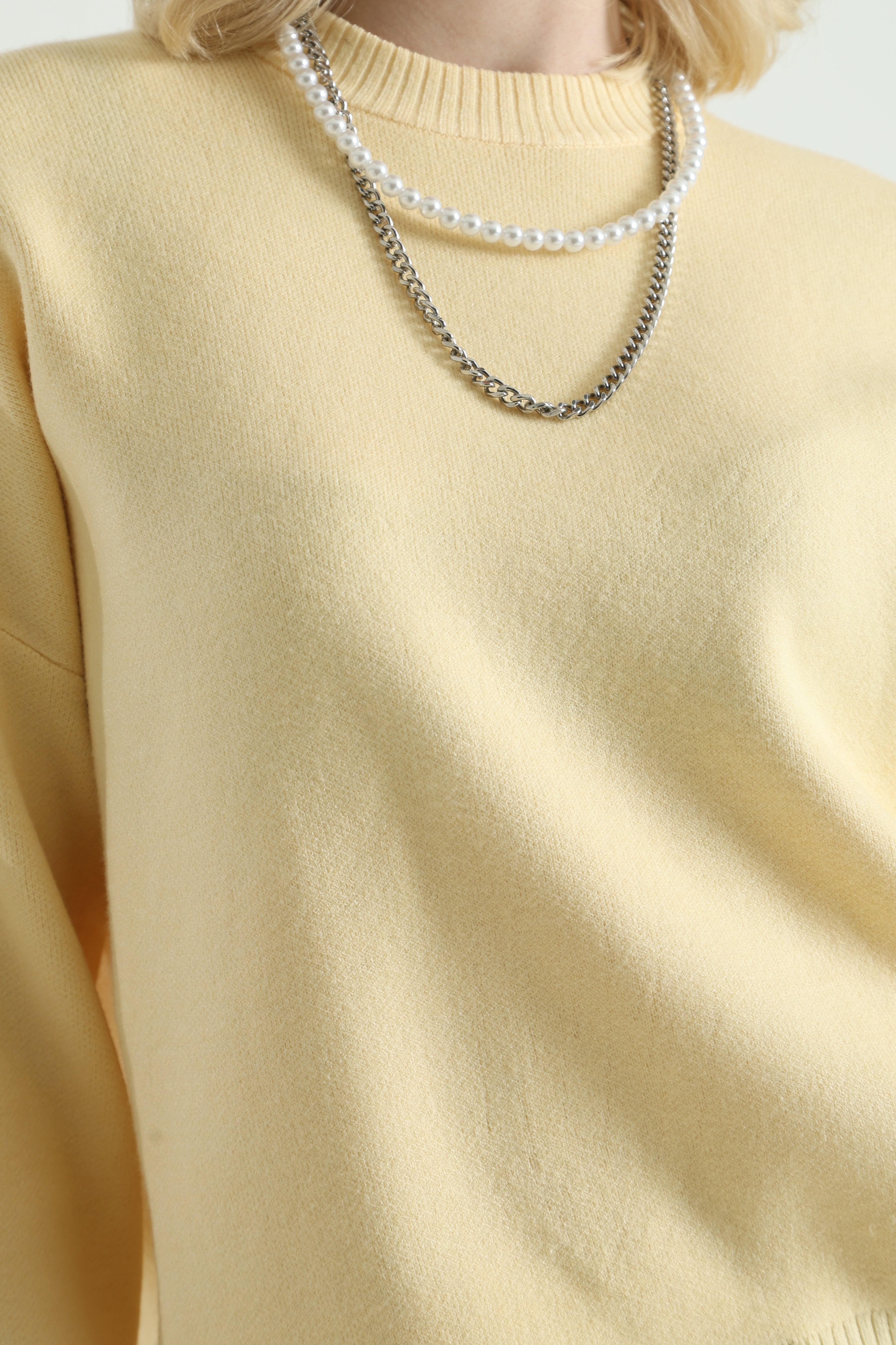 Strickpullover - Gelb
