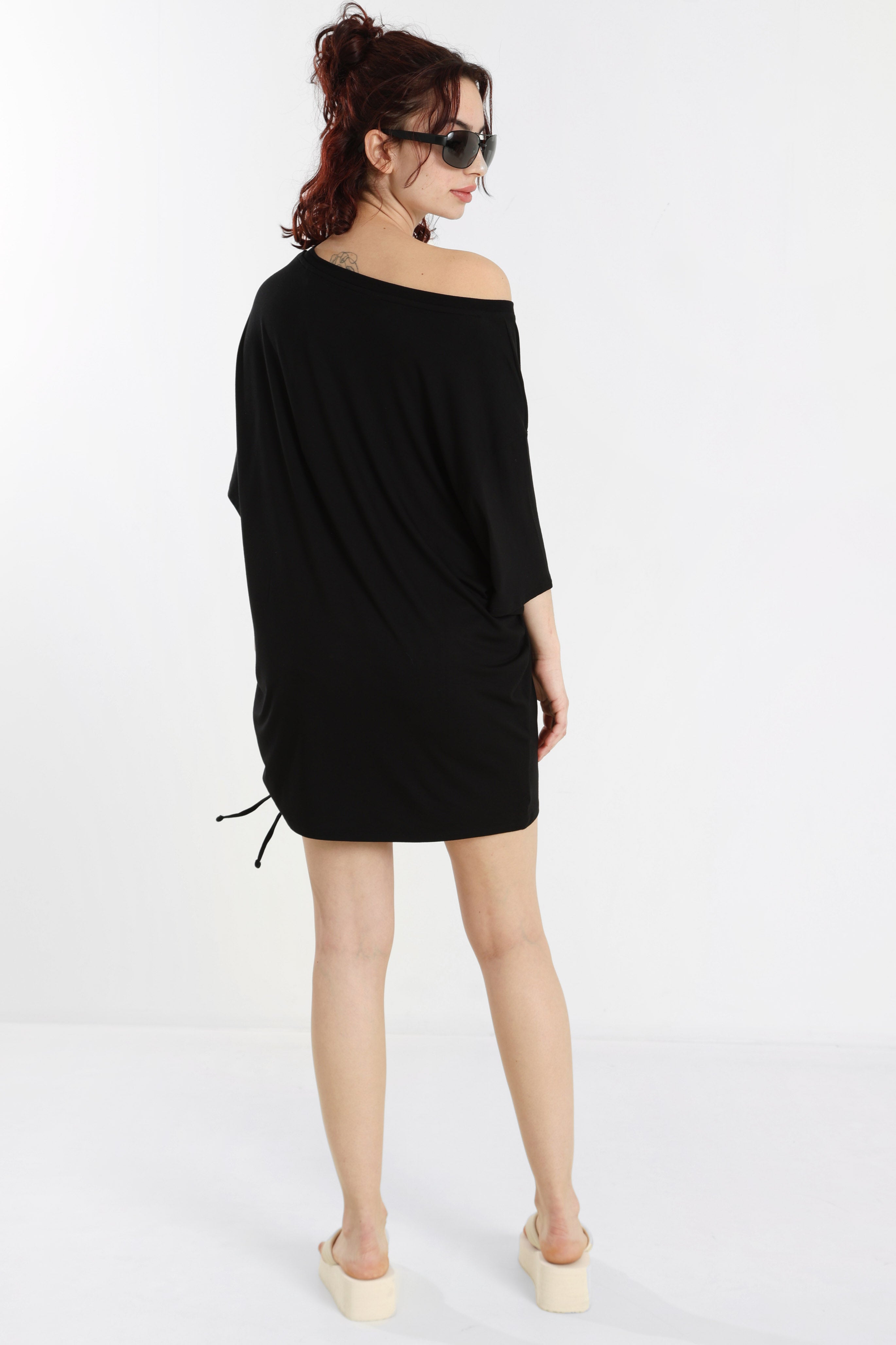 T-Shirt-Kleid - Black