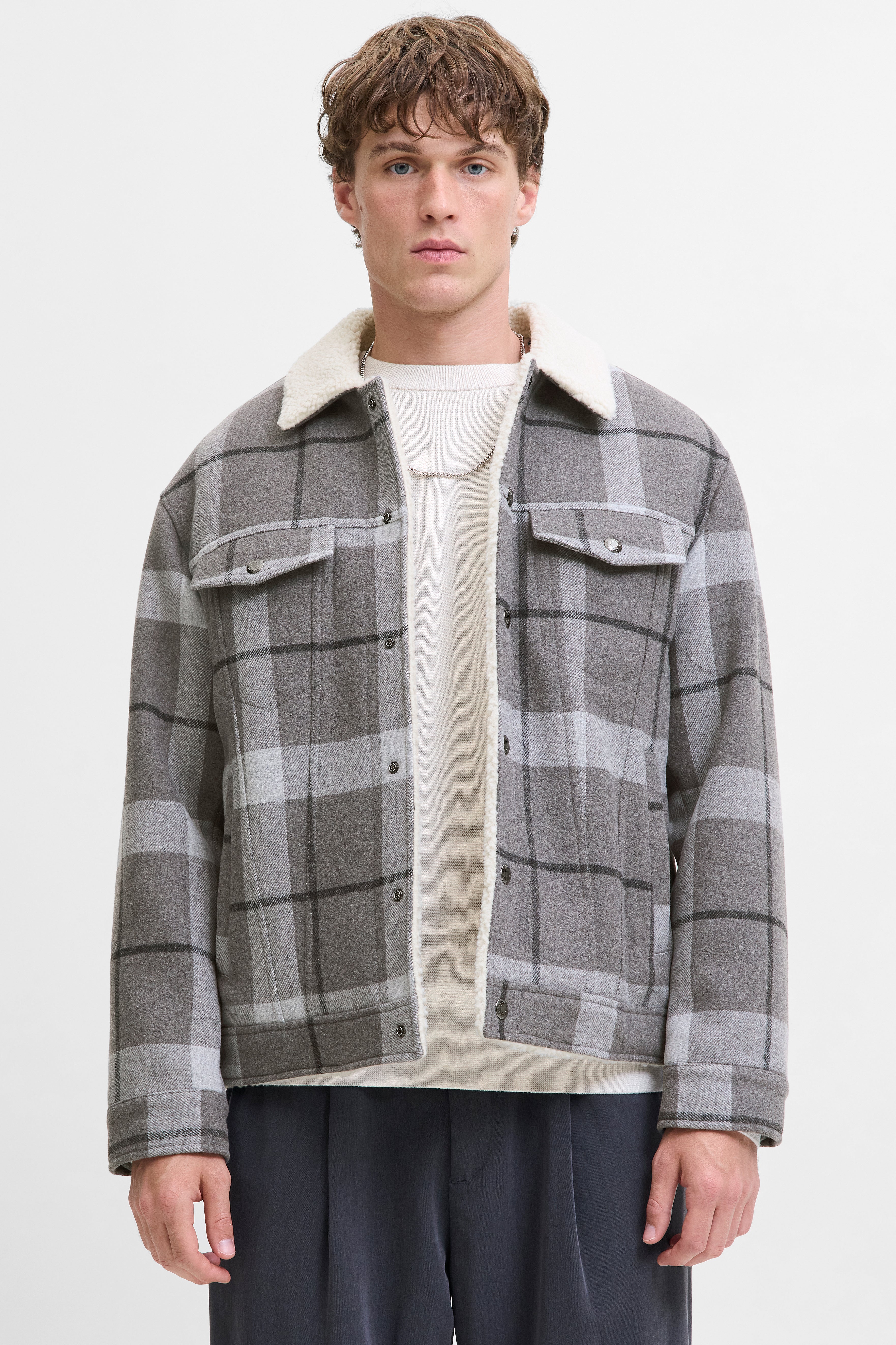 JPRBLUTEXAS Gefütterte Jacke - Grey