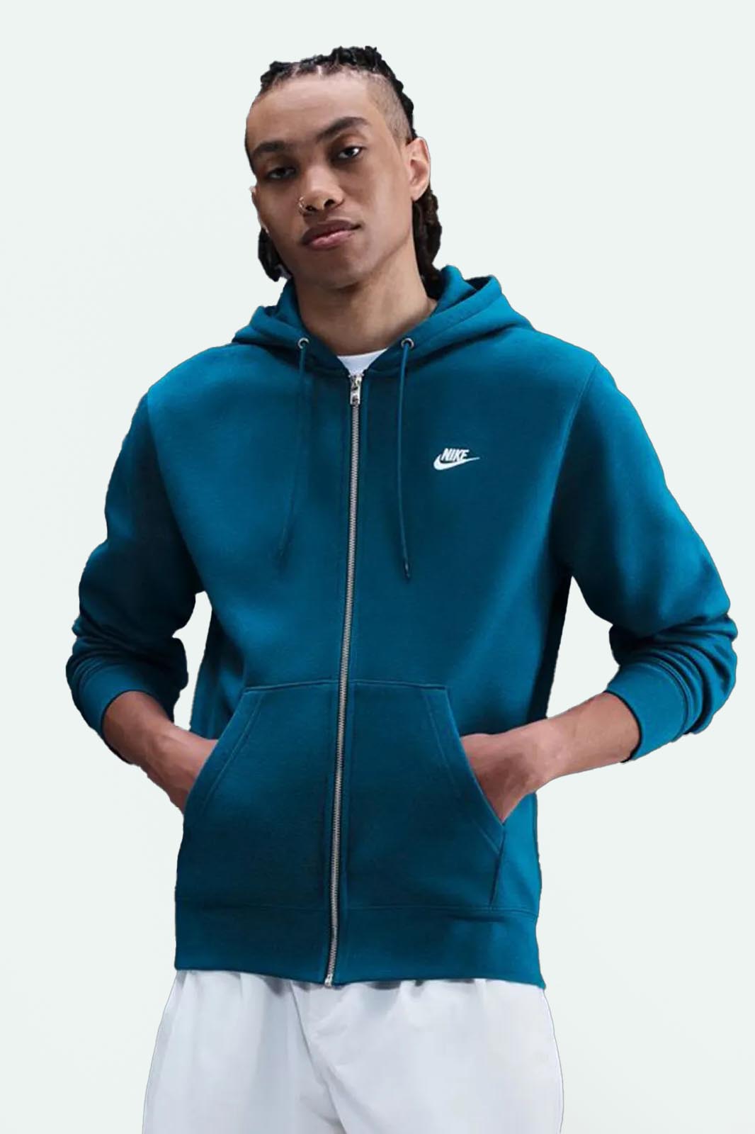 Sportswear Club Kapuzensweatjacke - Petrol