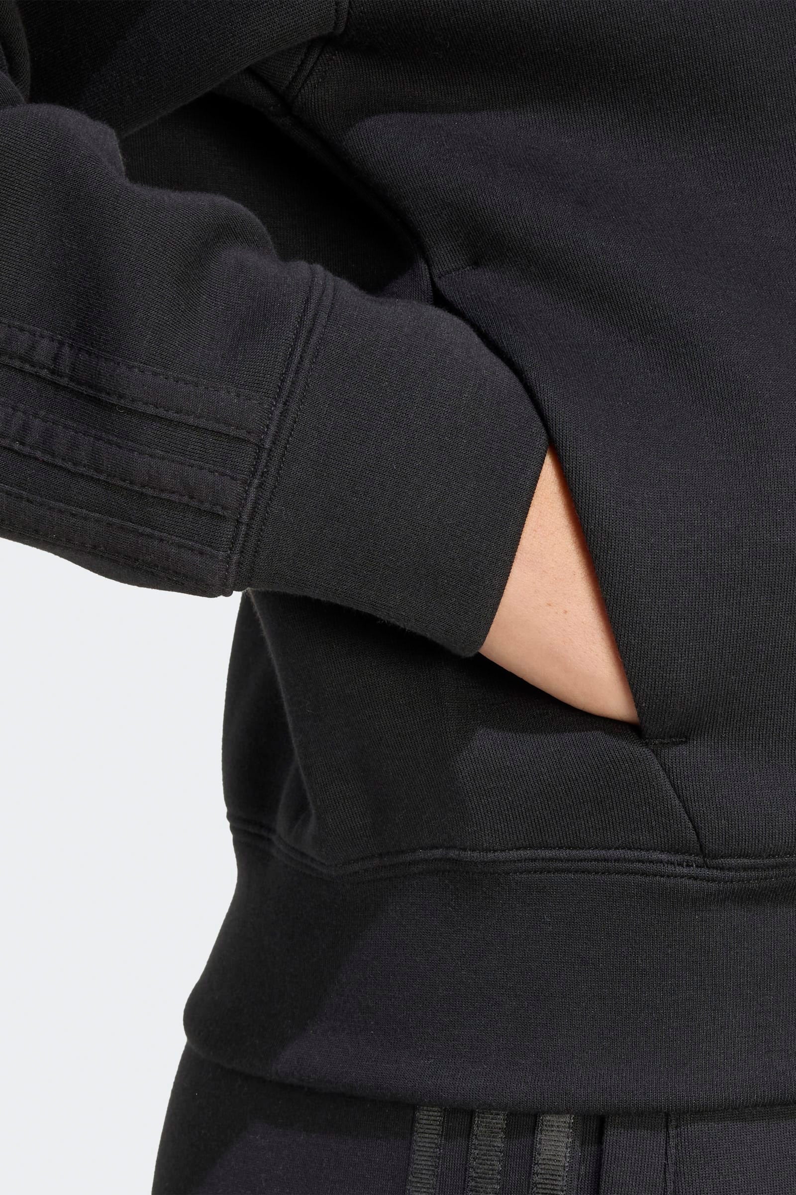 Kapuzensweatjacke - Black