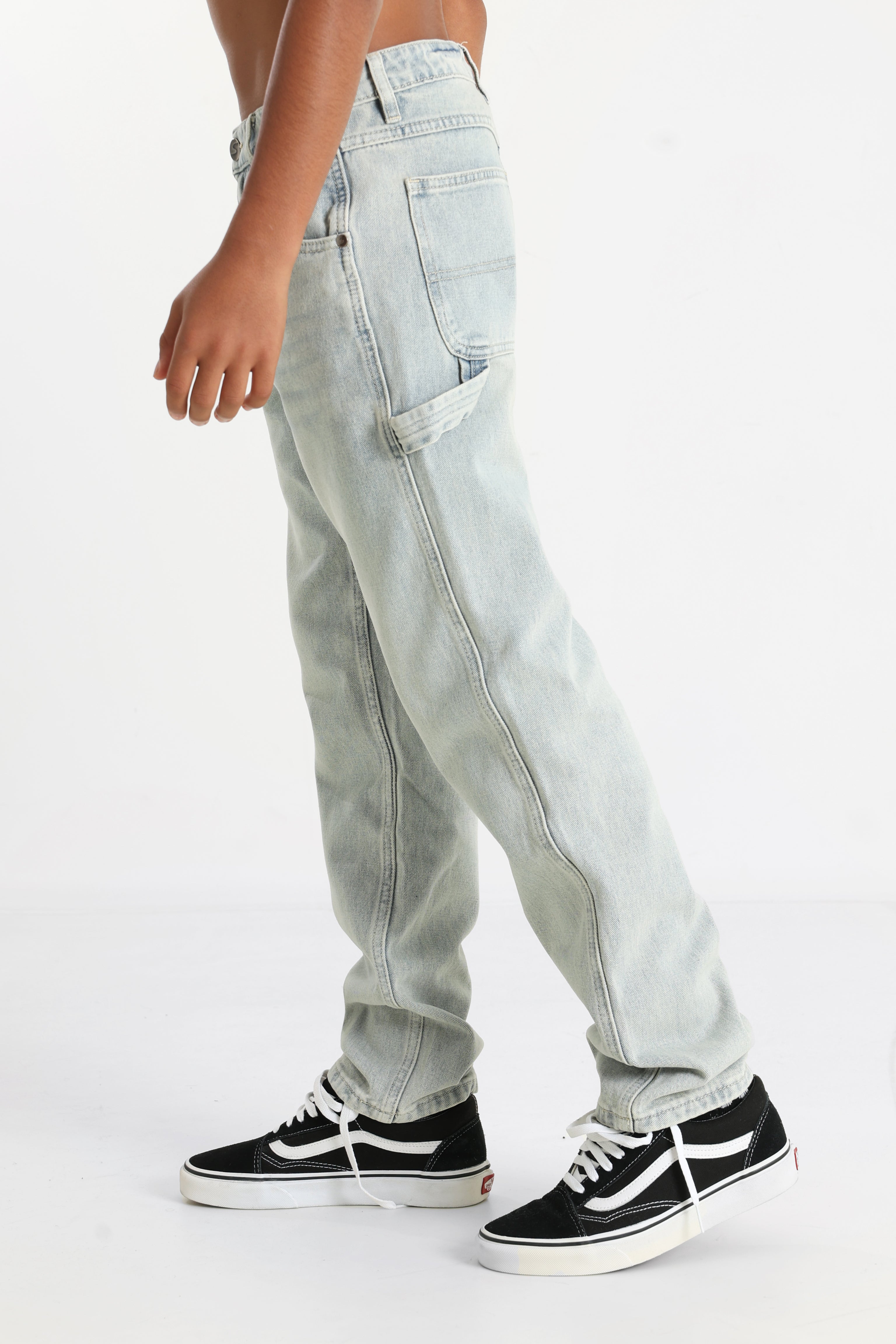Straight Fit Jeans - Hellblau Denim