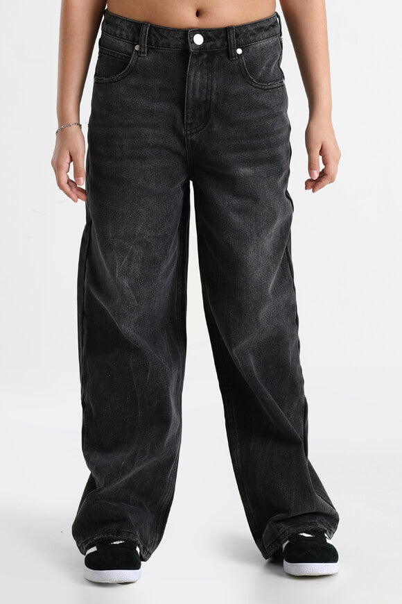 Baggy Fit Jeans - Used Schwarz