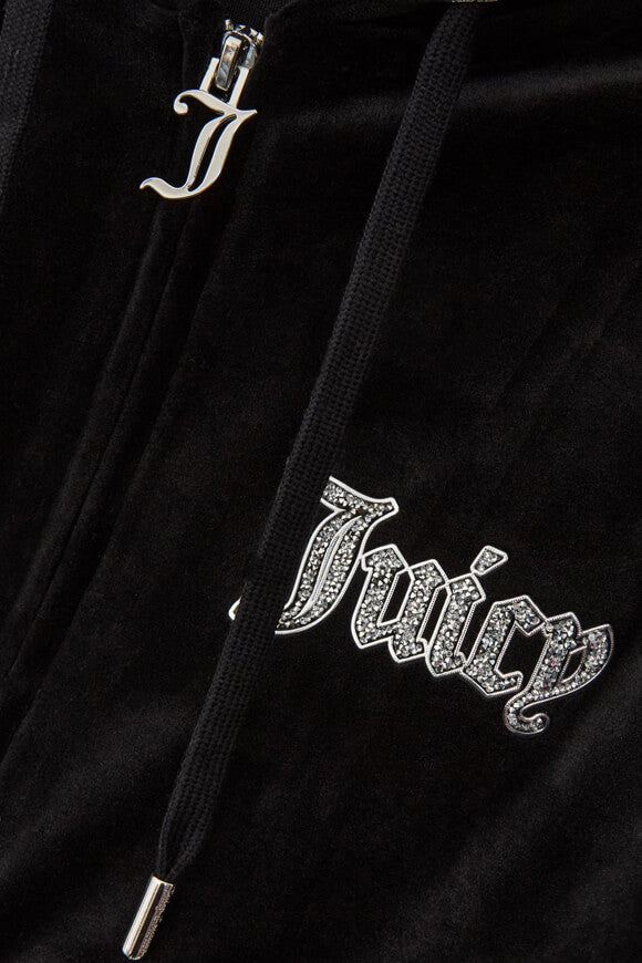 Robertson Samt Crop Jacke - Black