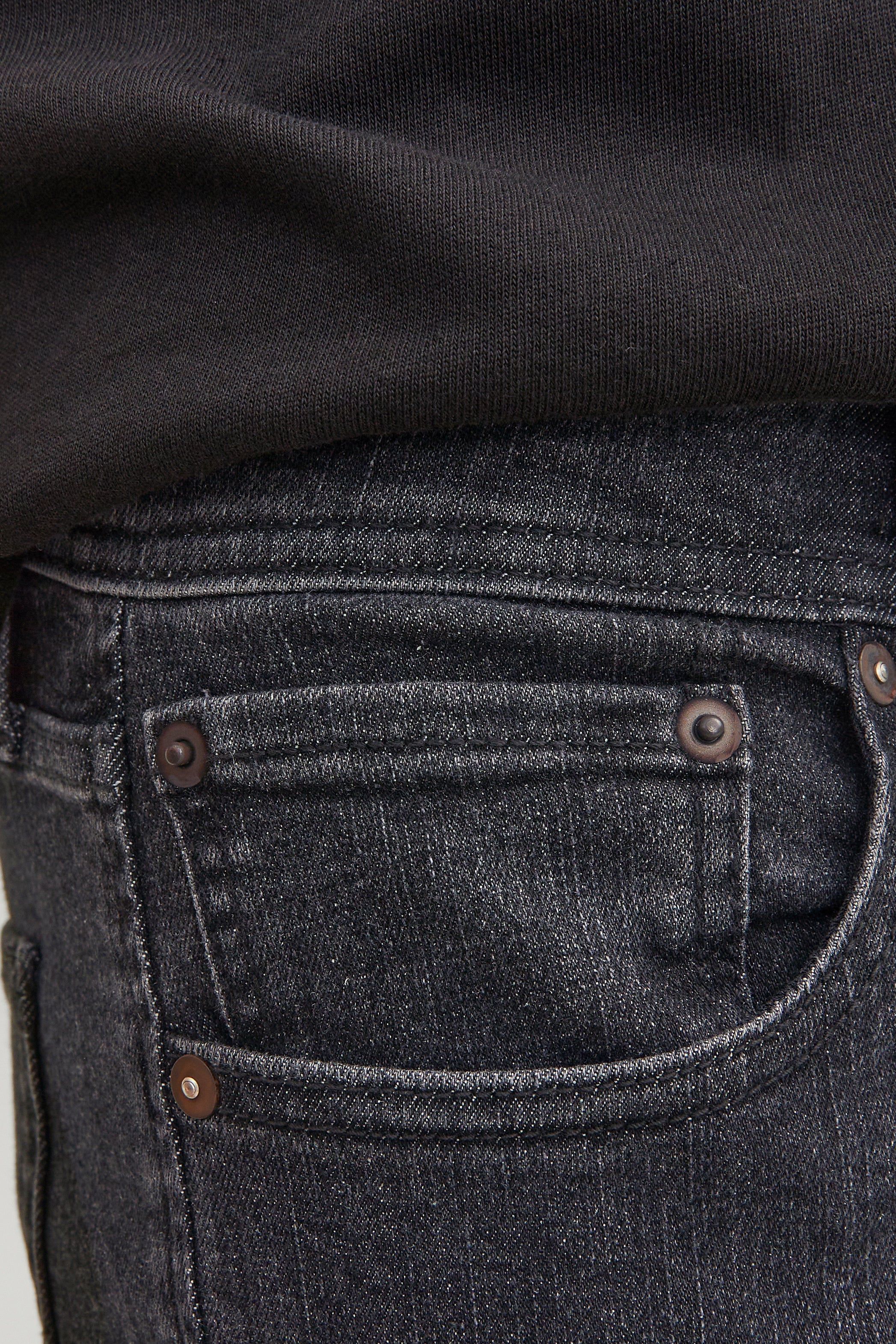 JJIGLENN JJORIGINAL Slim Fit Jeans L32 - Black Denim