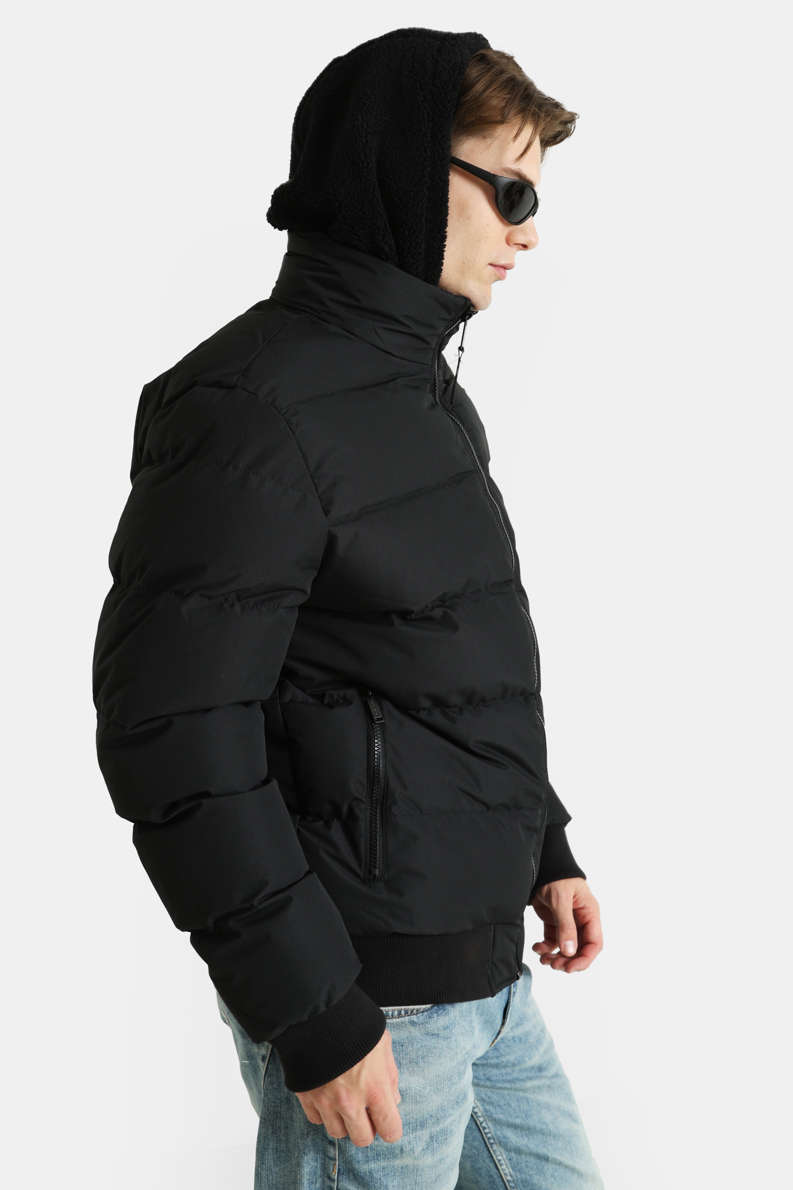 Puffer Bomberjacke - Black