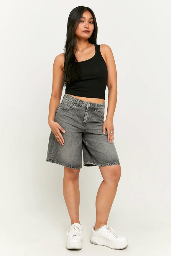 Jeansshorts - Grey Denim