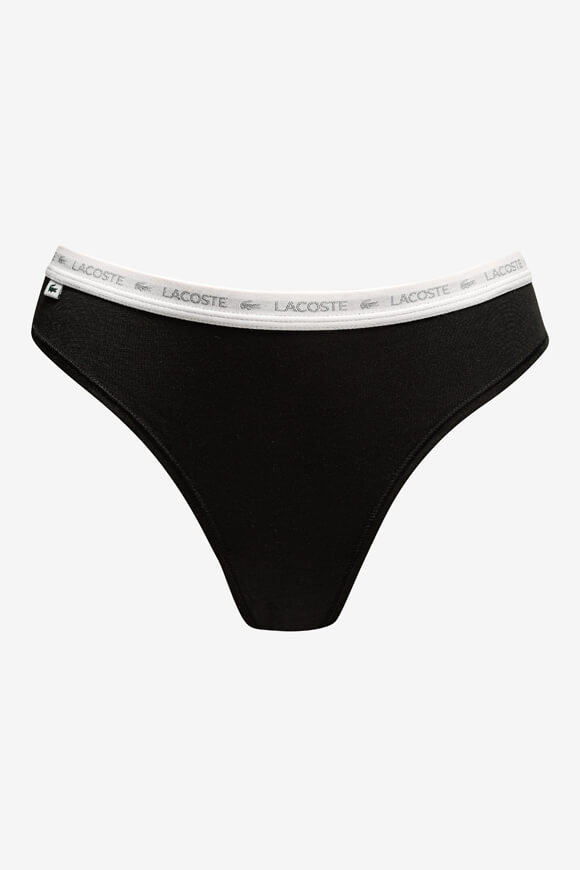 Dreierpack Strings - Black + White + Silver Heather