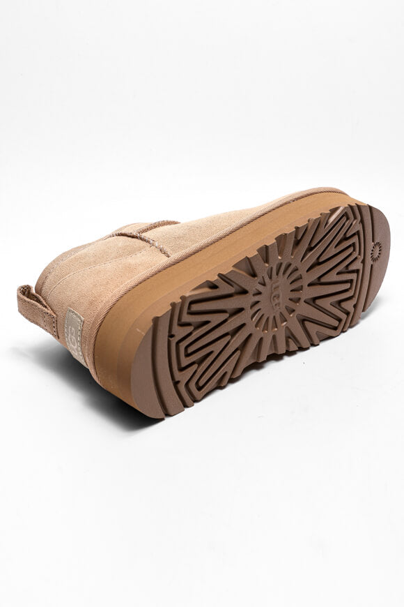 Classic Ultra Mini gefütterte Plateau Stiefelette - Sand