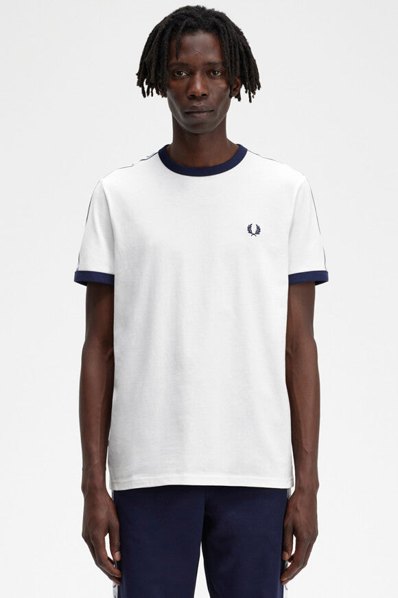 T-Shirt - Snow White + Navy