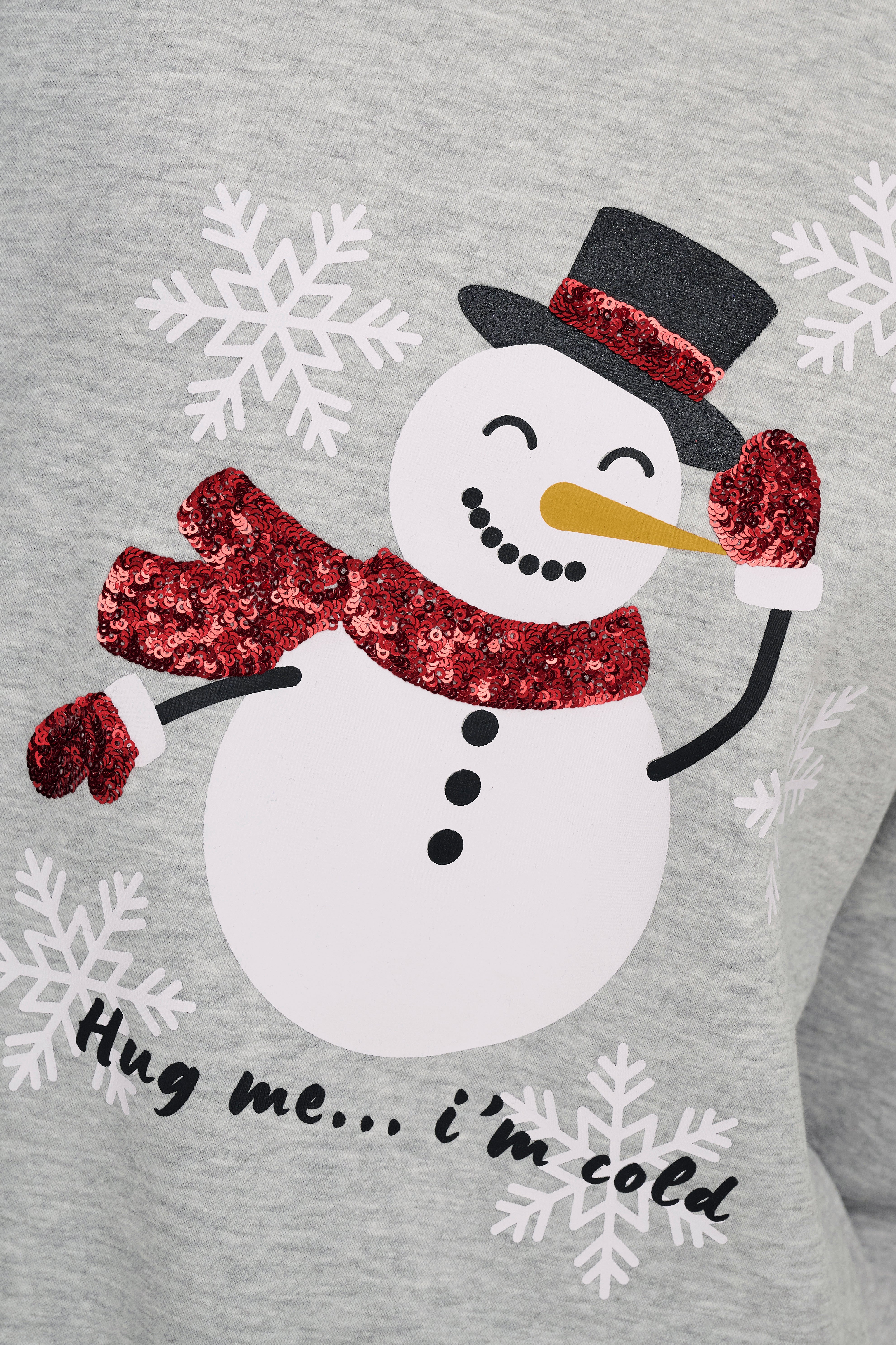 ONLYDA Weihnachts-Sweatshirt - Light Grey Melange