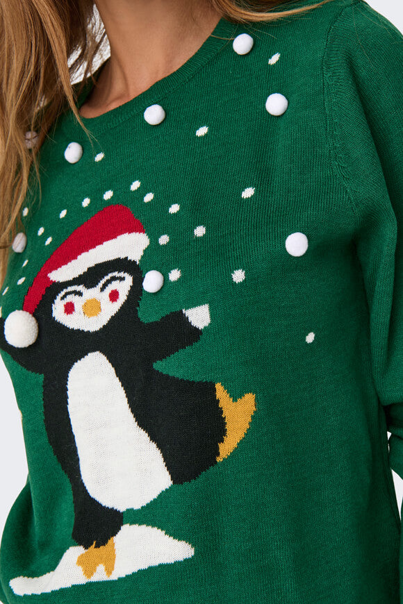 Weihnachtsstrickpullover - Green Jacket