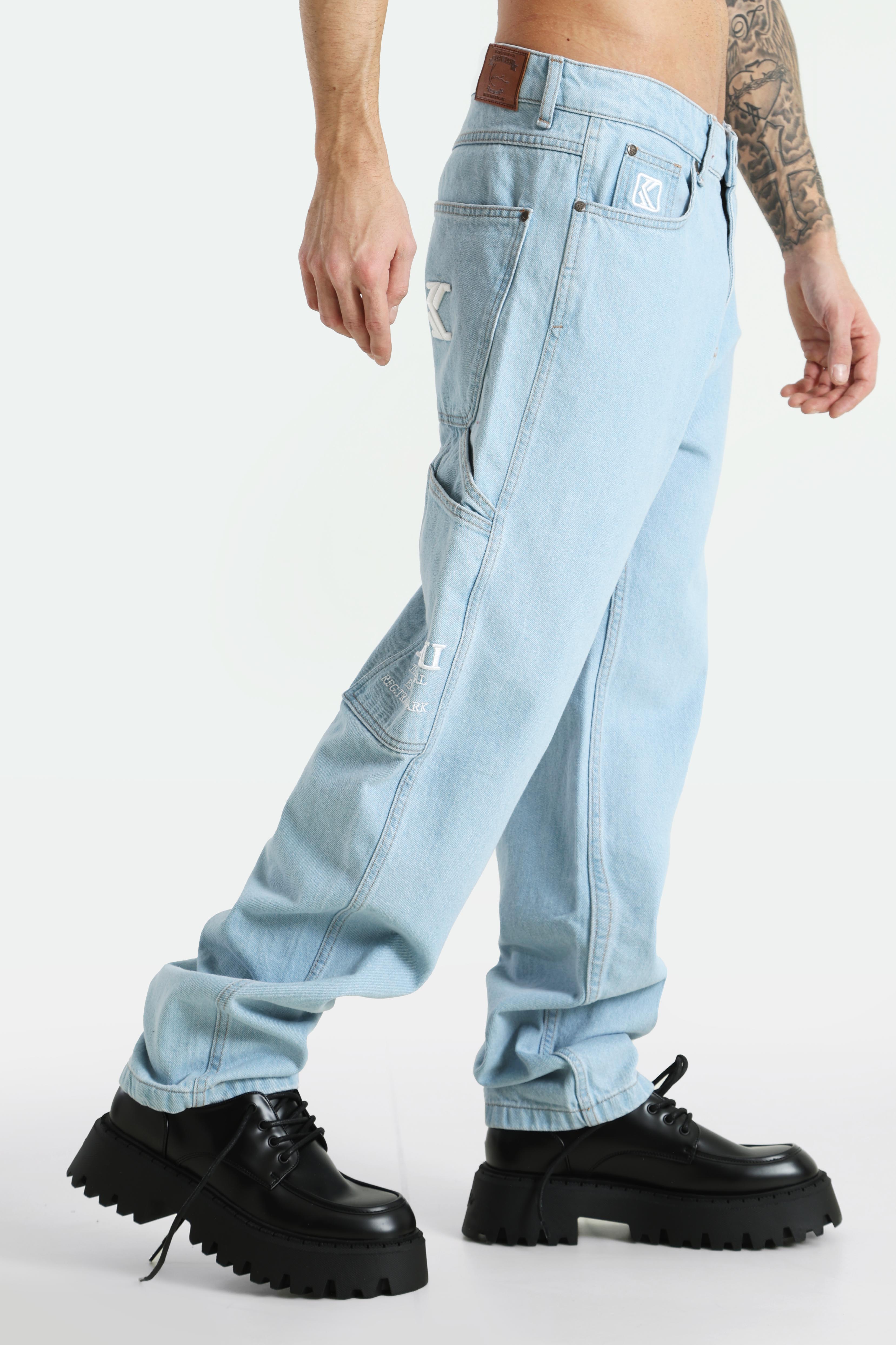 Baggy Fit Jeans - Light Blue