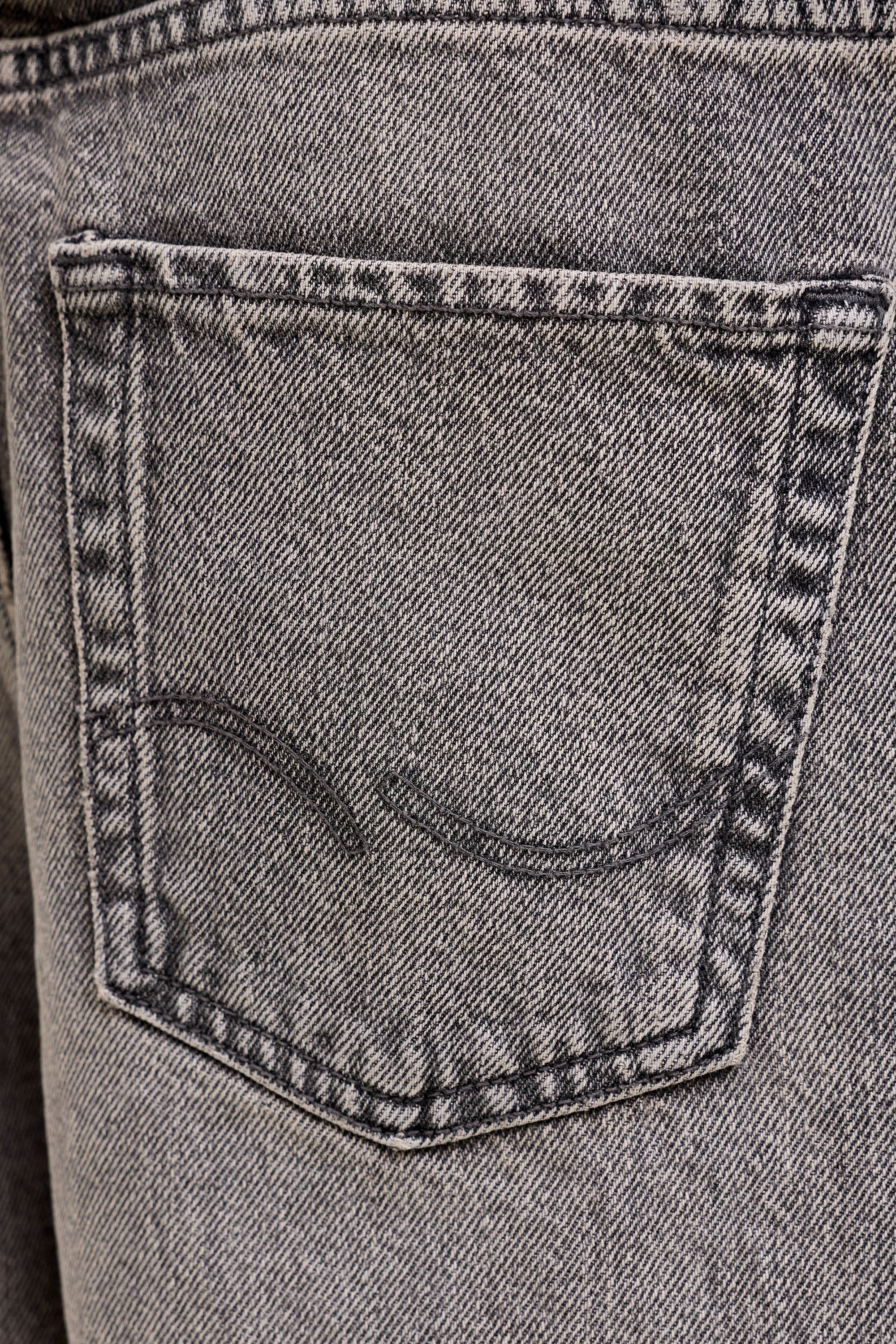 JJIDAVE Wide Fit Jeans - Grey Denim