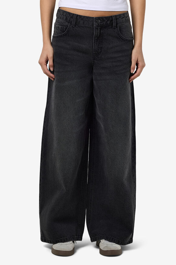 NMKETTIE Wide Leg Jeans L32 - Black Denim