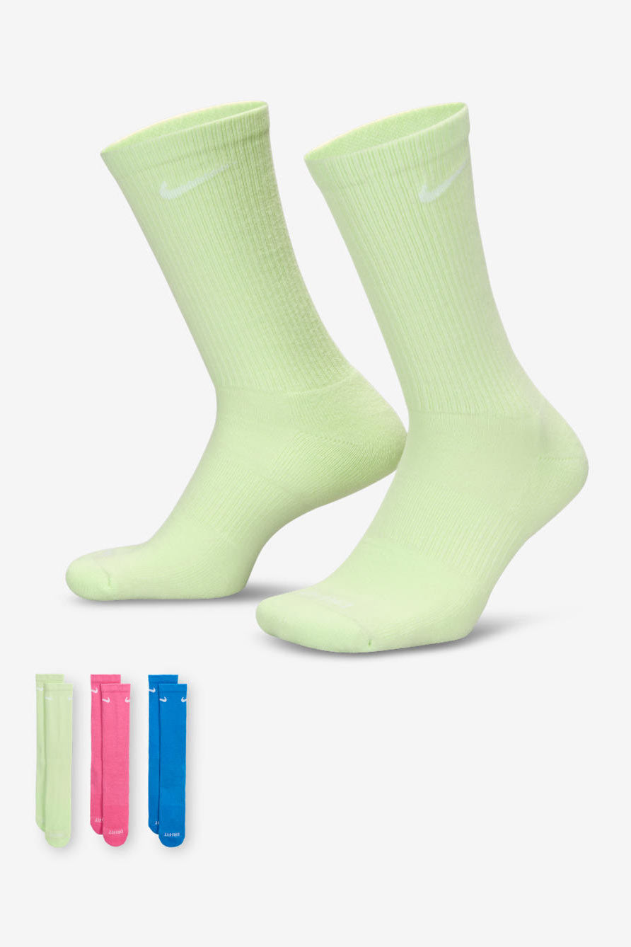 Dreierpack Socken - Blue + Pink + Lime