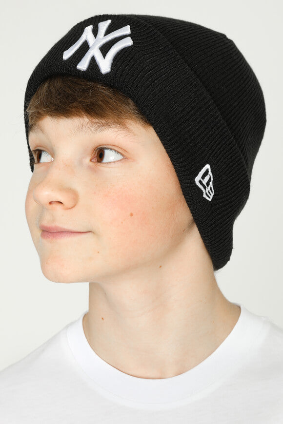 Beanie - Schwarz + Weiss