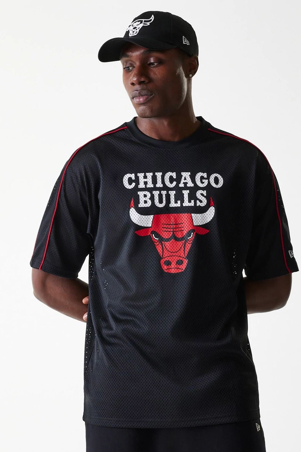 Mesh Oversize T-Shirt - Black