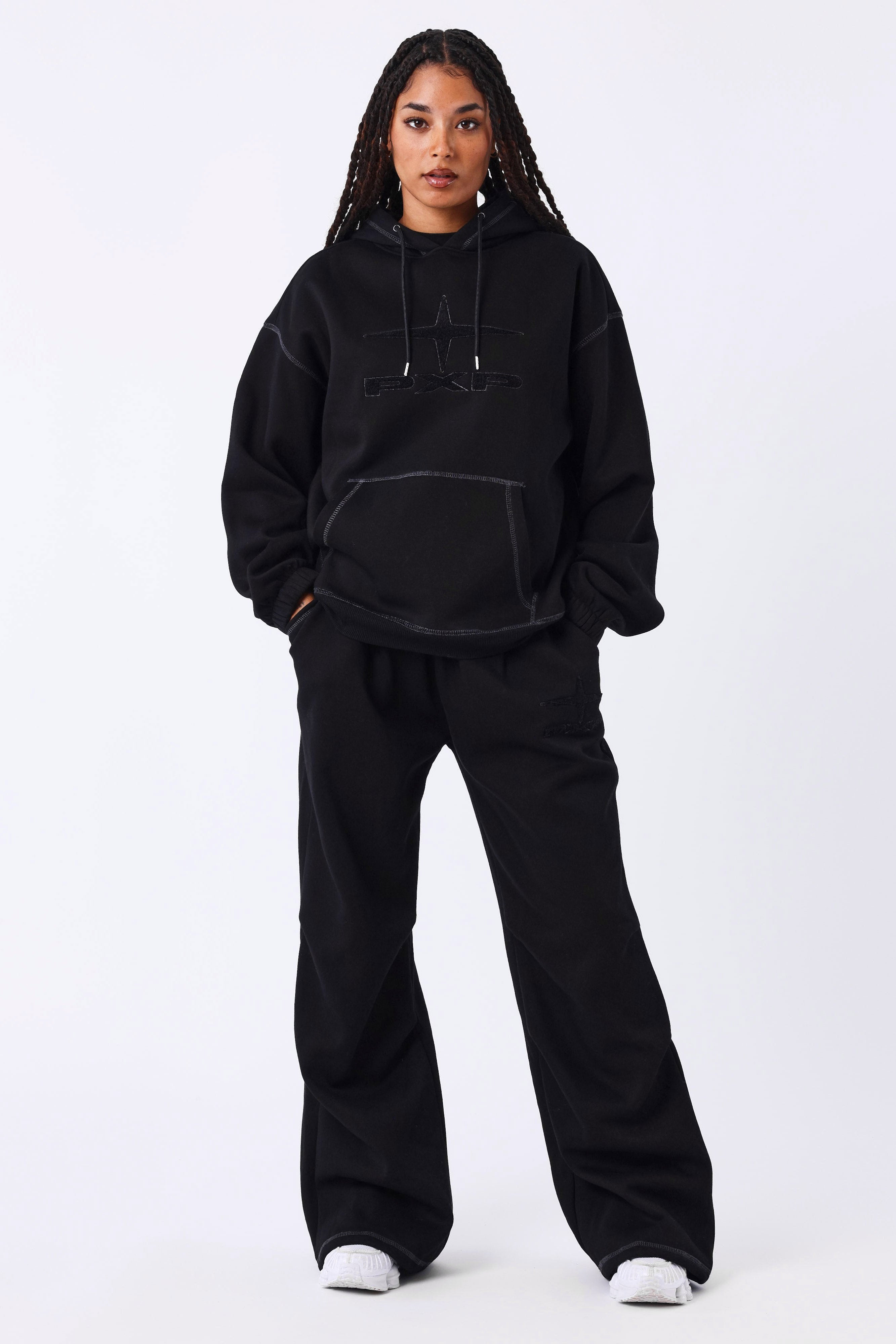 Kapuzensweatshirt - Black