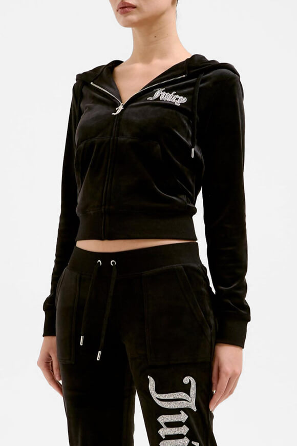 Robertson Samt Crop Jacke - Black