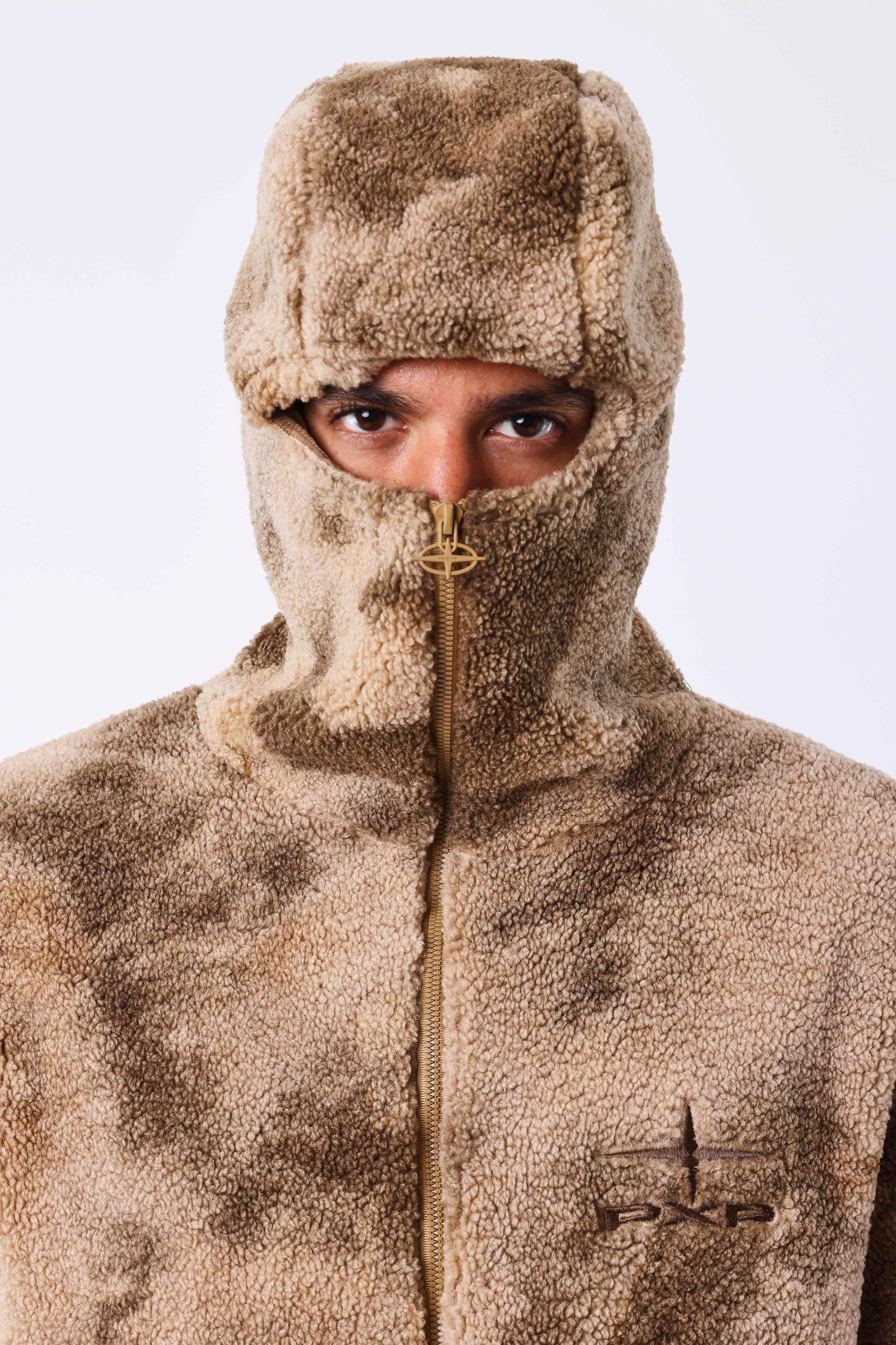 Fleecejacke - Beige