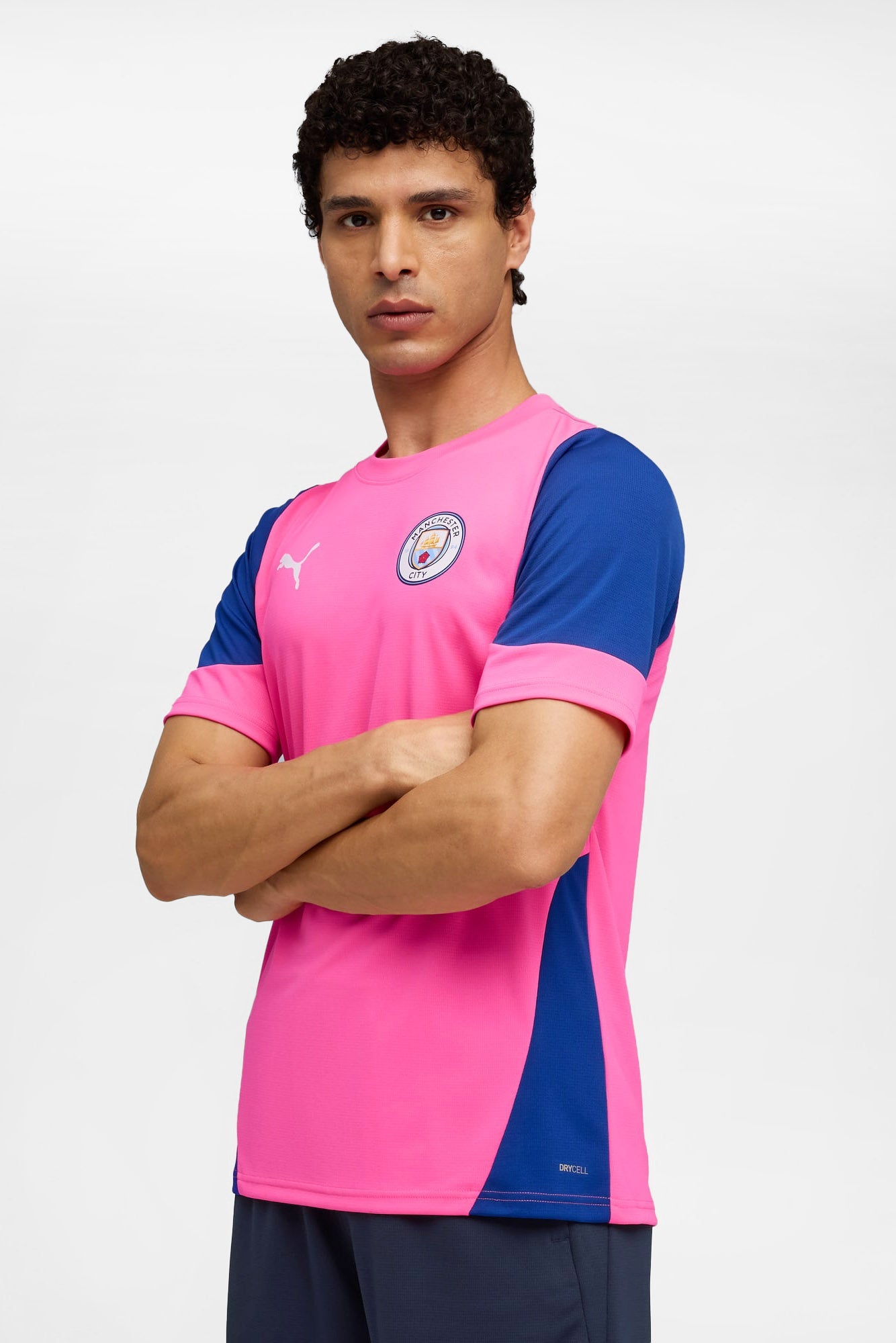Manchester City Mesh T-Shirt - Fluro Pink