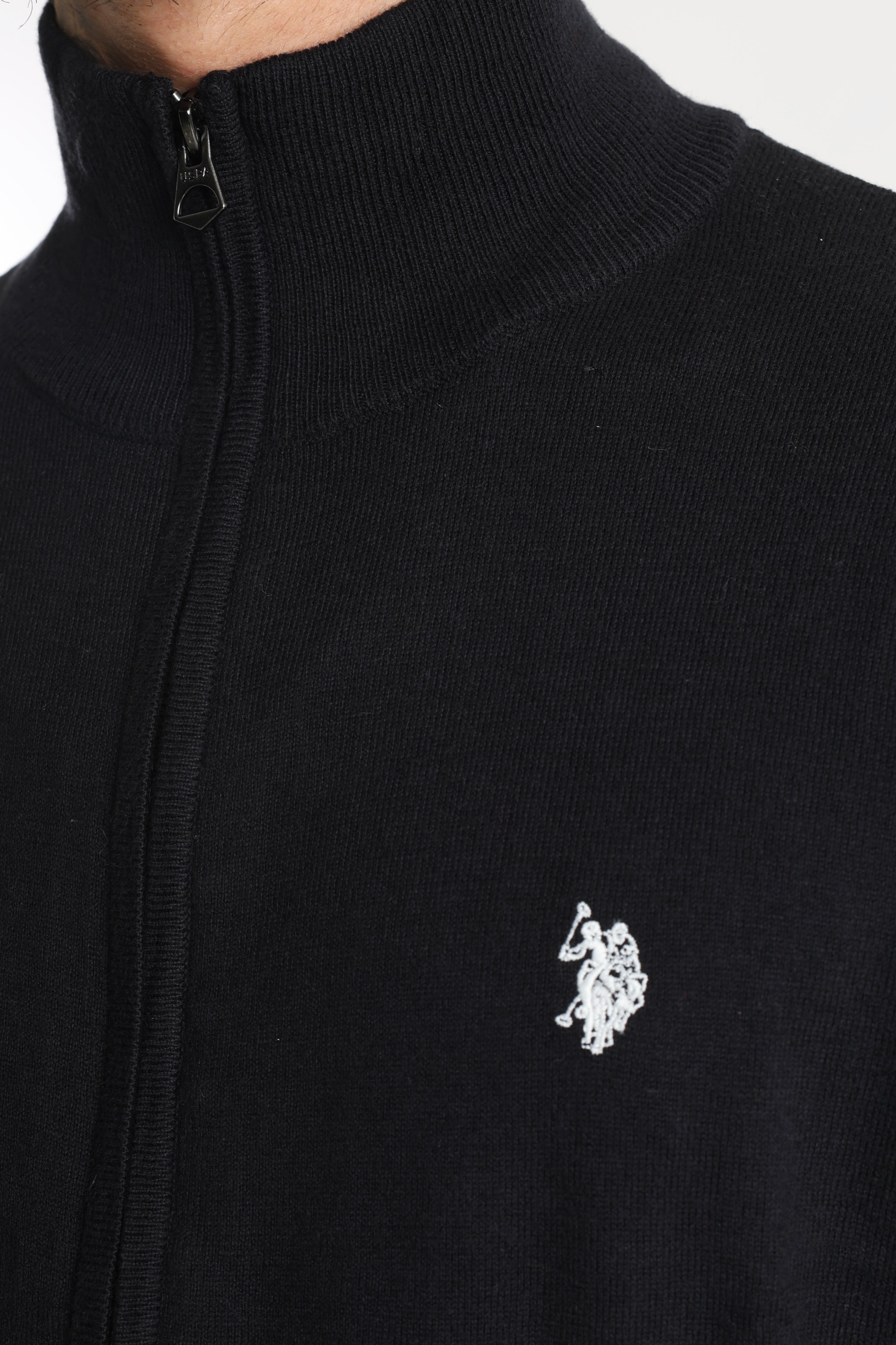 Leo Feinstrickjacke - Black