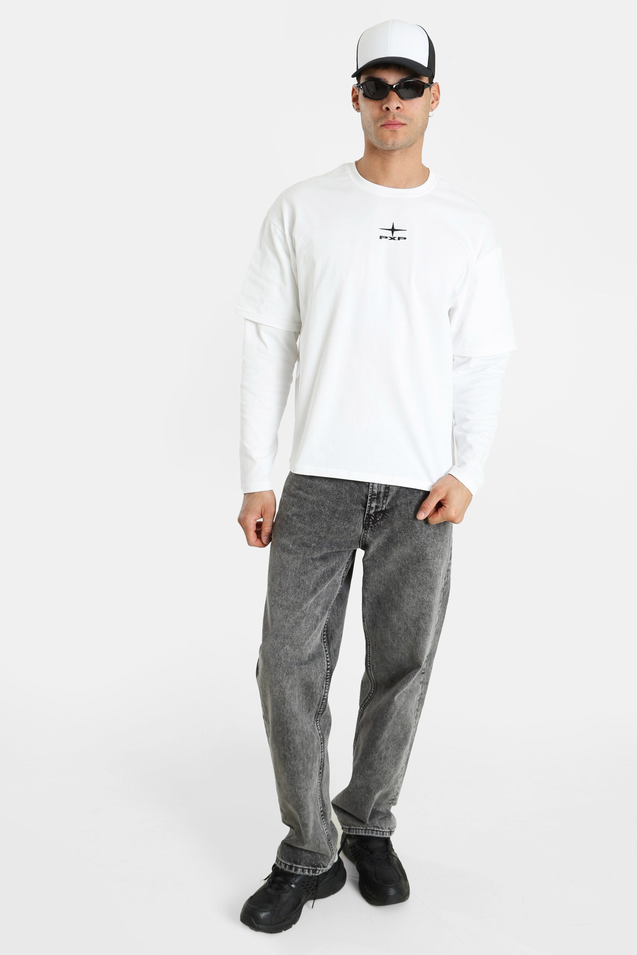 Langarmshirt - White