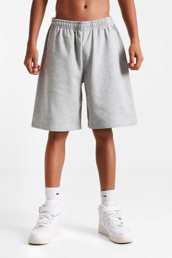 Sweatshorts - Grau meliert