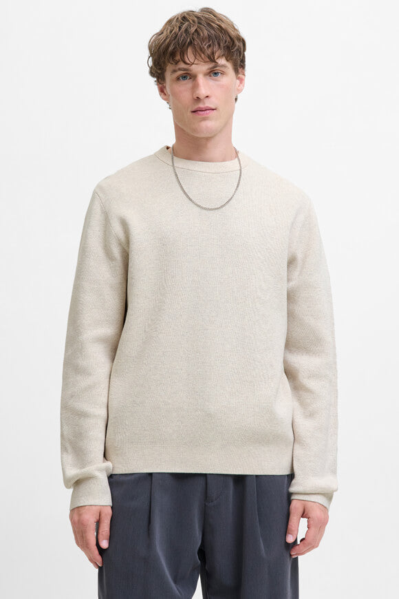 JPRBLAMILANO Strickpullover - Cloud Dancer