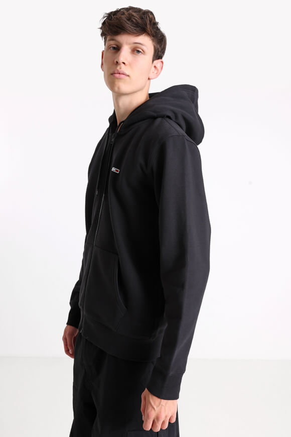 Kapuzensweatjacke - Schwarz