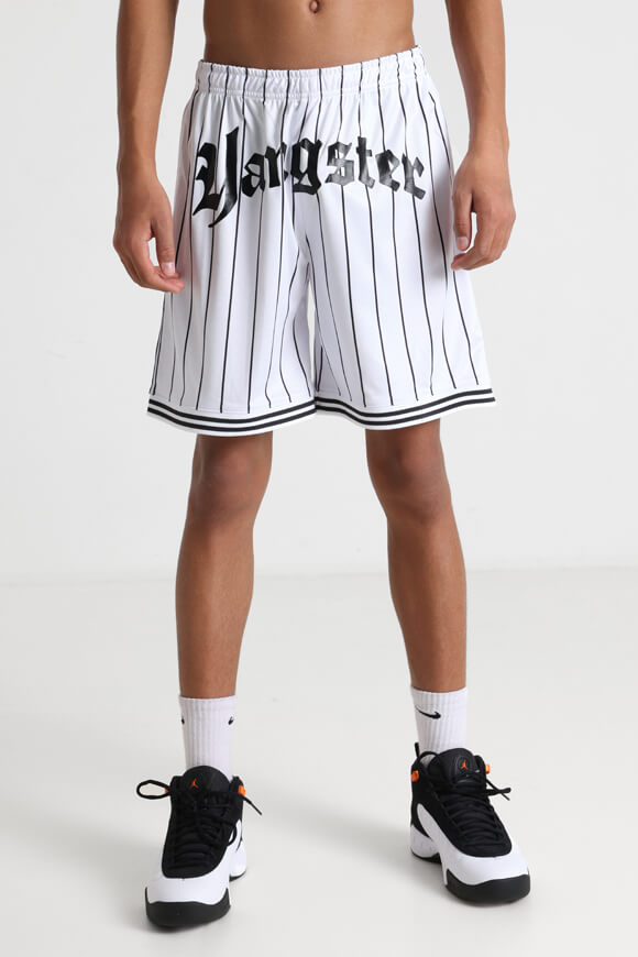 Mesh Shorts - Weiss + Schwarz