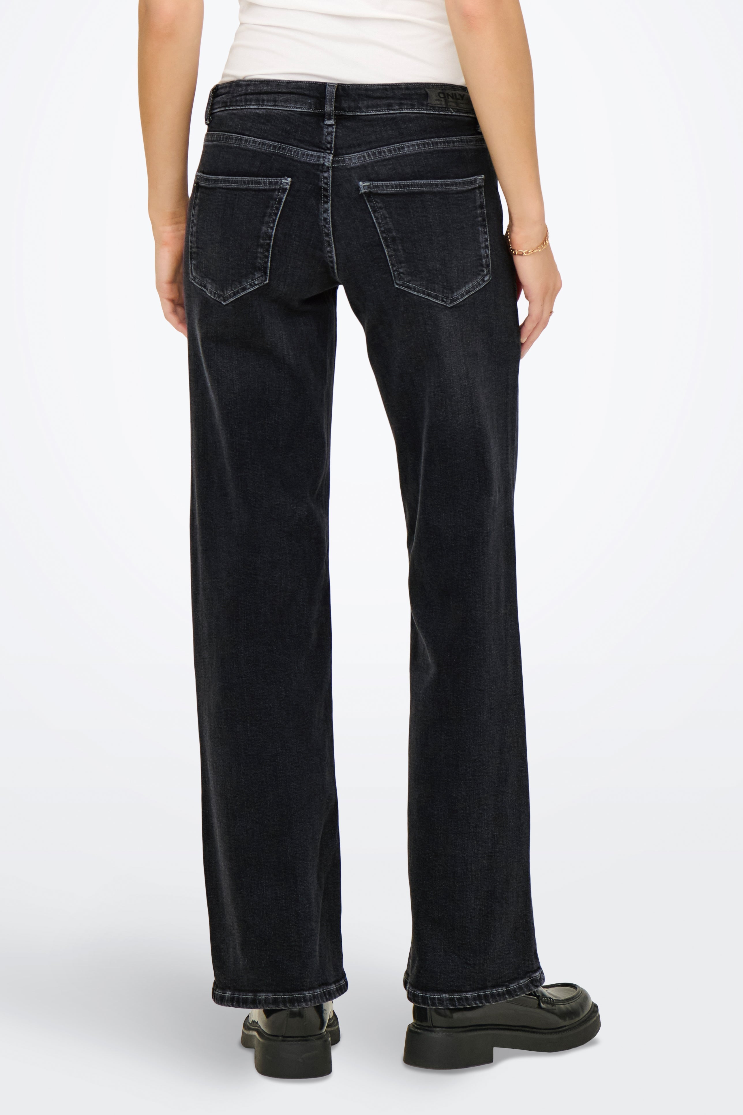 ONLJUDY Wide Leg Jeans - Washed Black