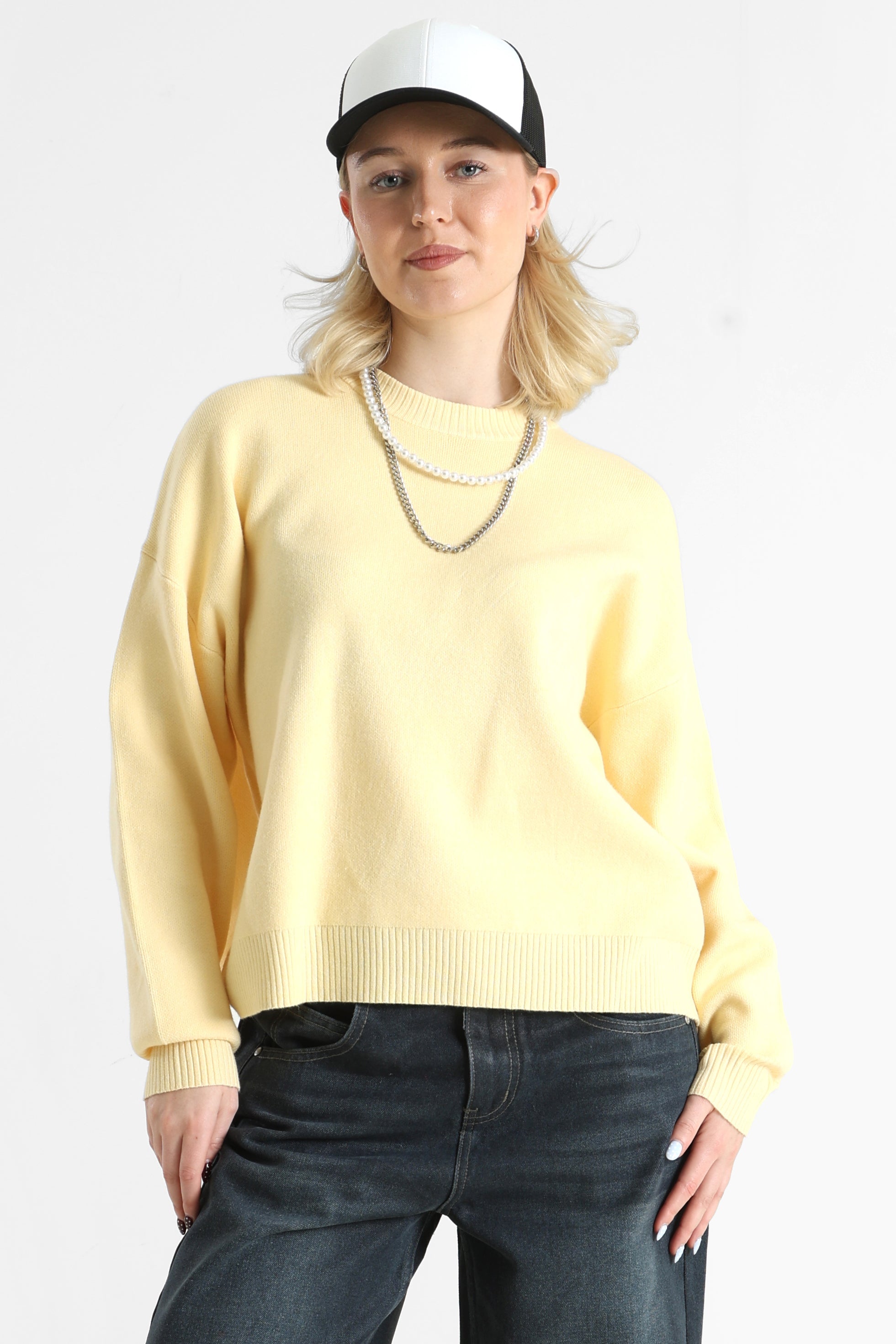 Strickpullover - Gelb