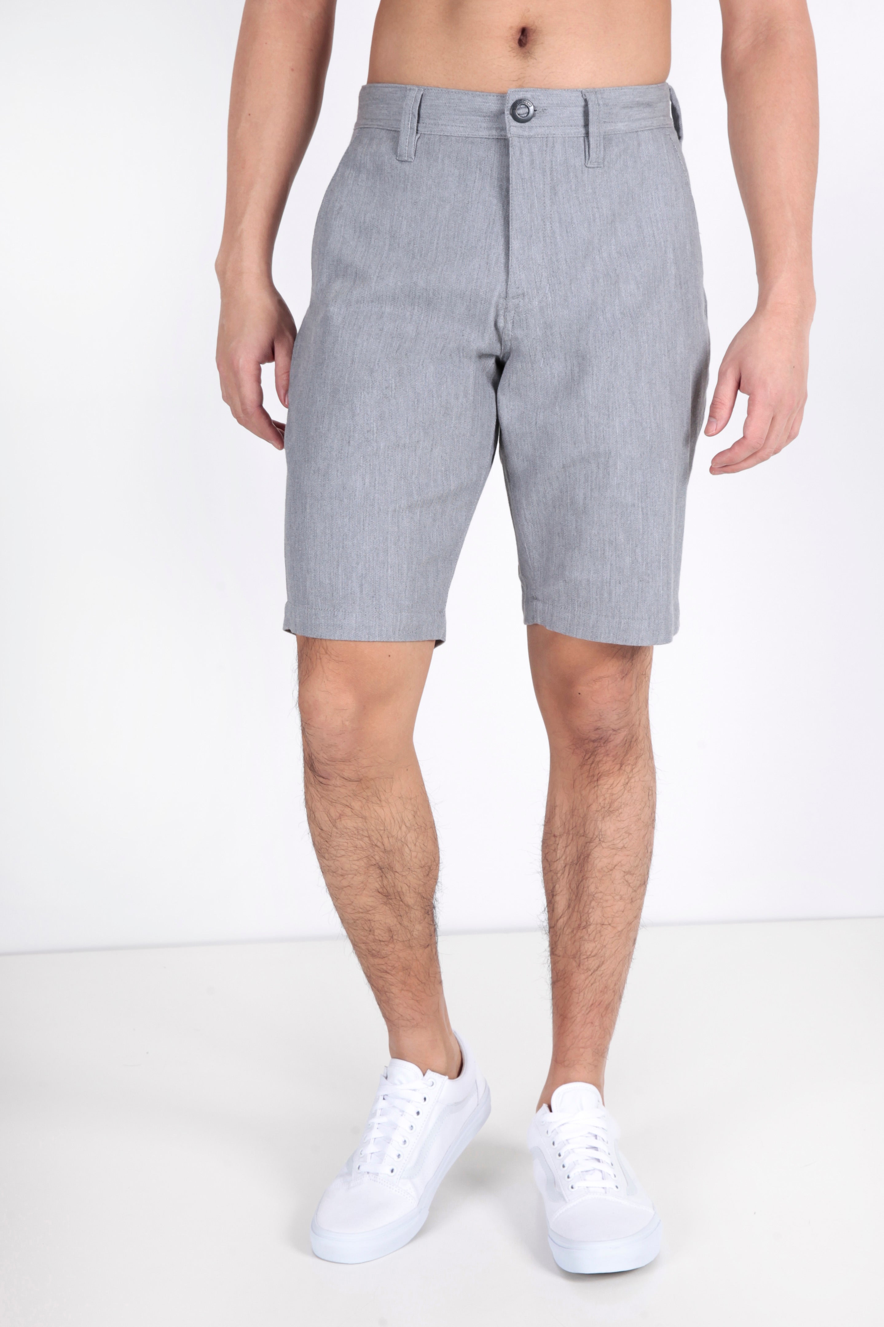 Chino Shorts - Grau meliert