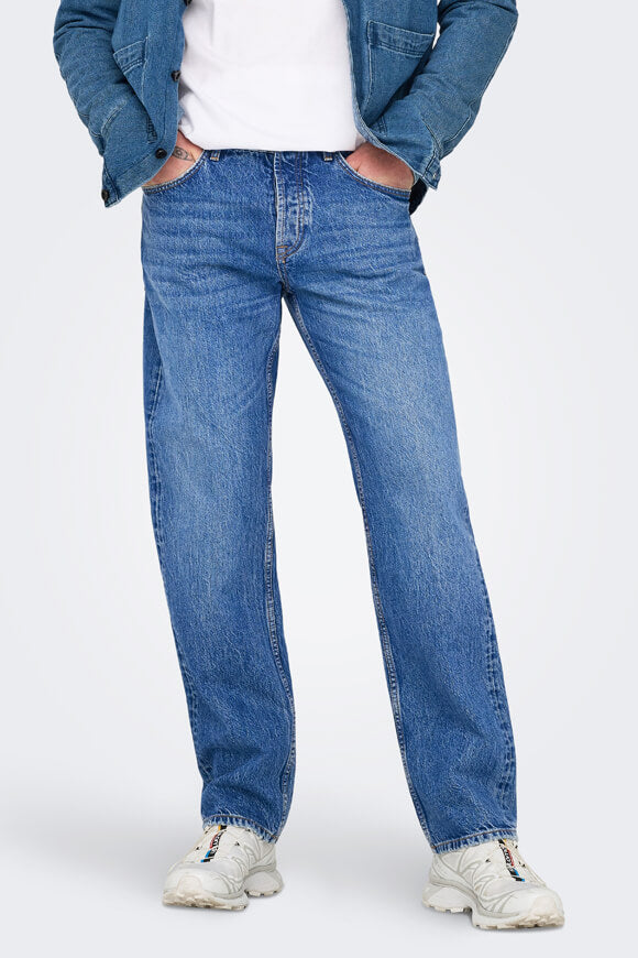 Edge Straight Fit Jeans L32 - Special Bright Blue