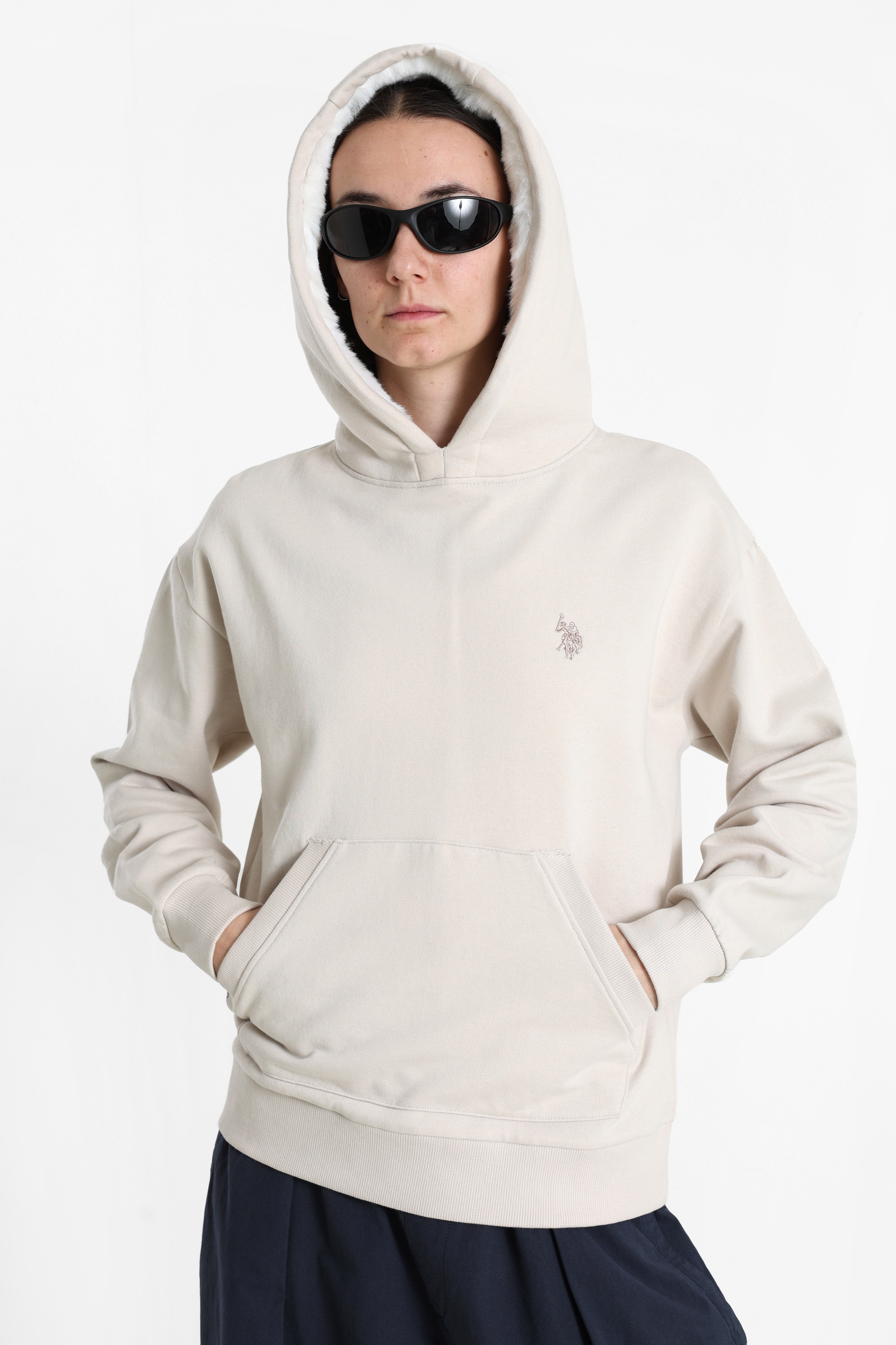 Remi Kapuzensweatshirt - Light Beige