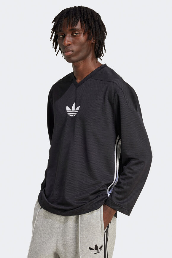 Mesh Langarmshirt - Black