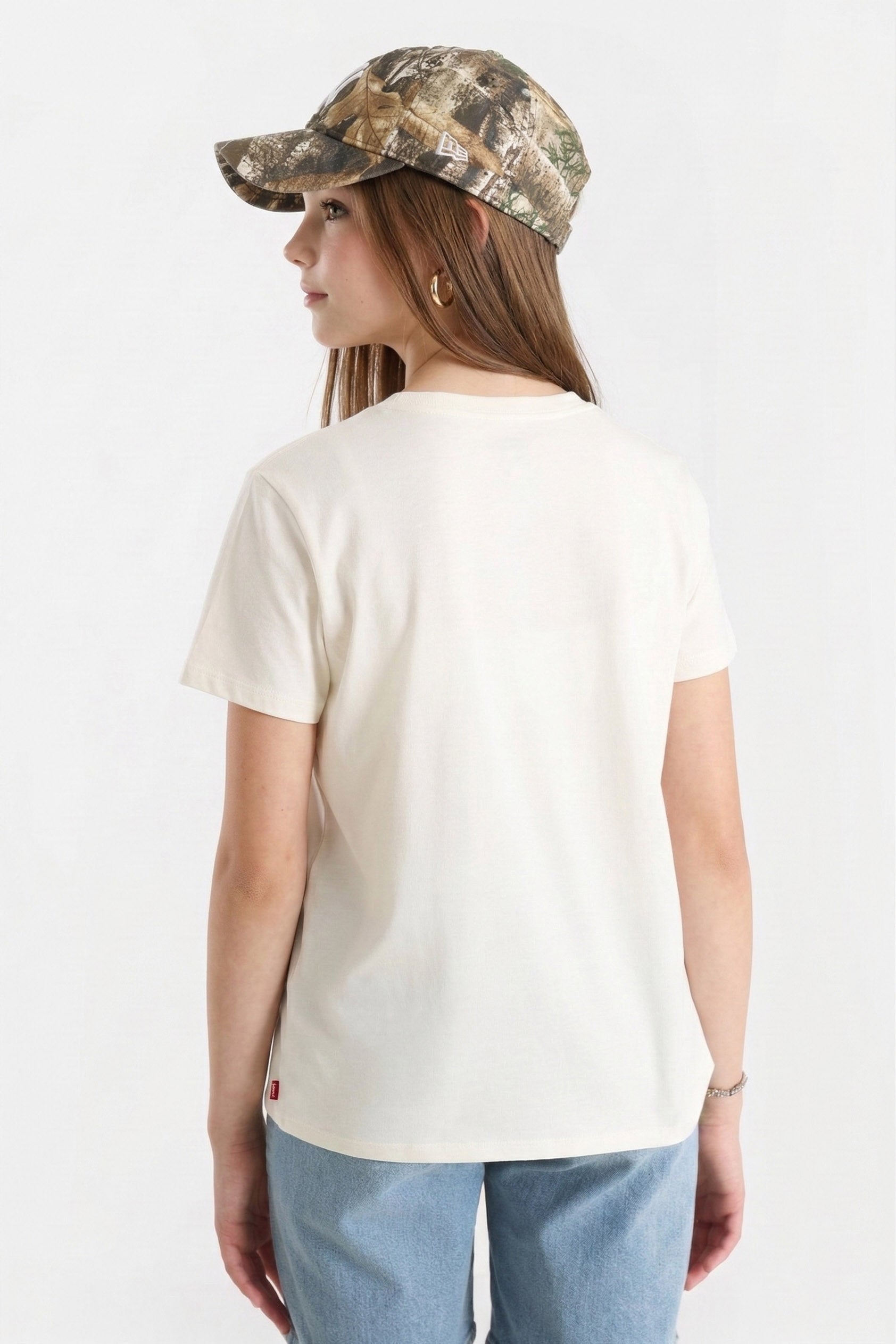 Ombre Batwing T-Shirt - Antique White