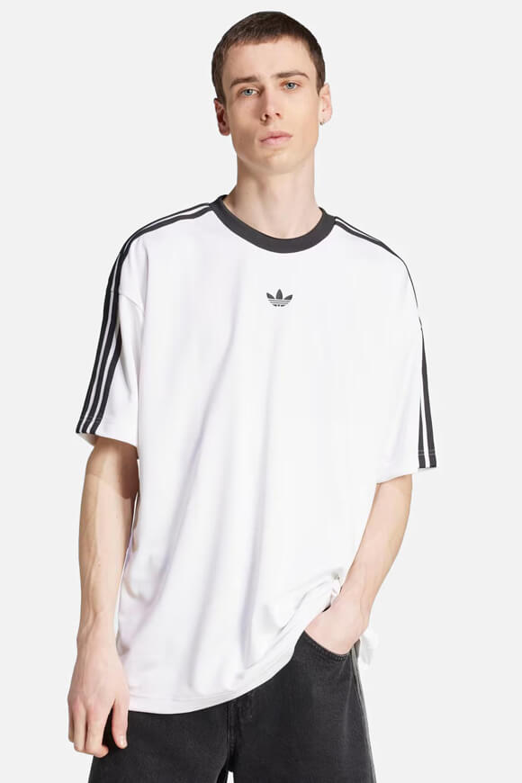 Jacquard Jersey T-Shirt - White + Black