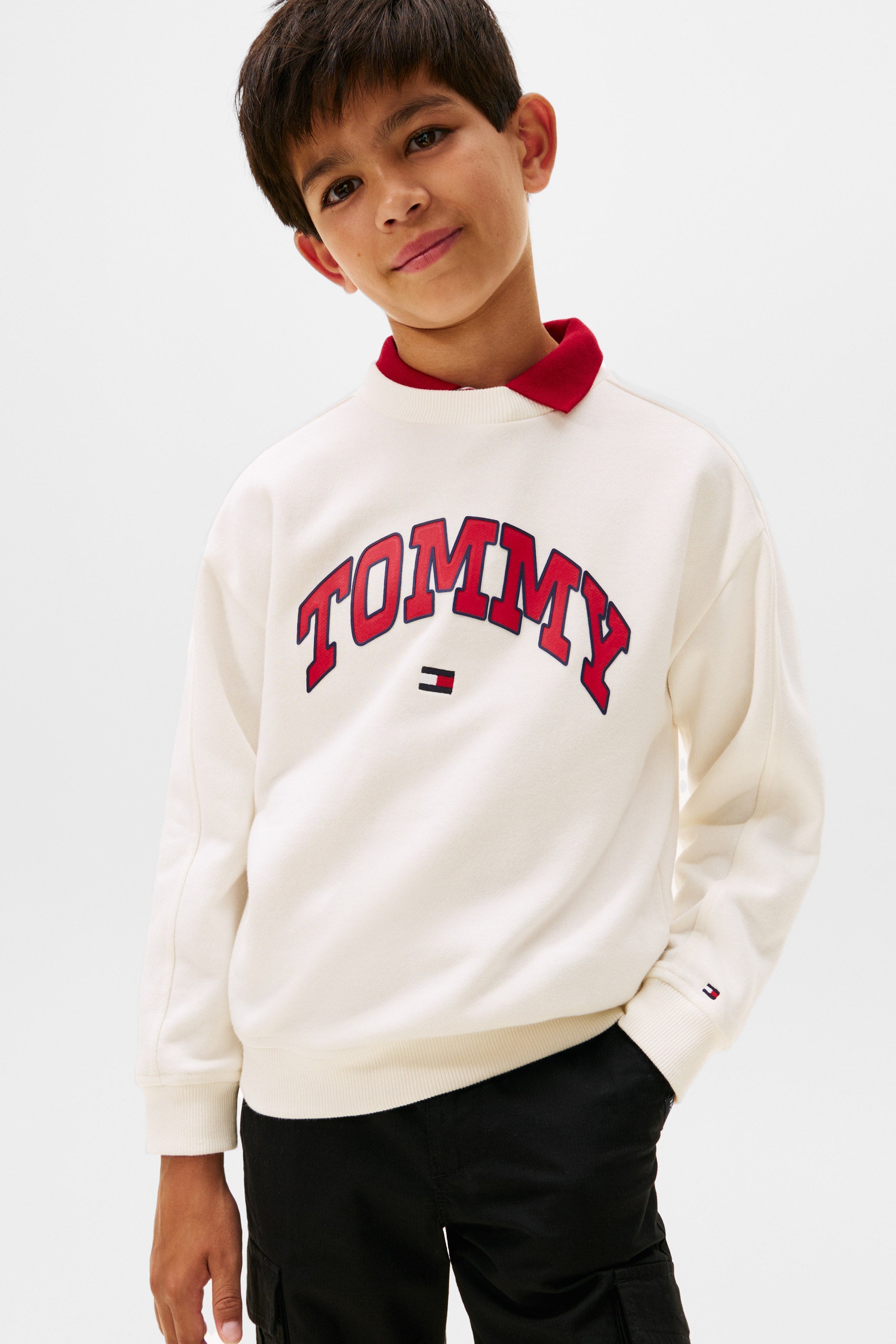 Varsity Raised Sweatshirt - Ivory Silk