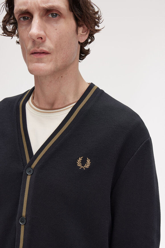 Cardigan - Black + Shaded Stone