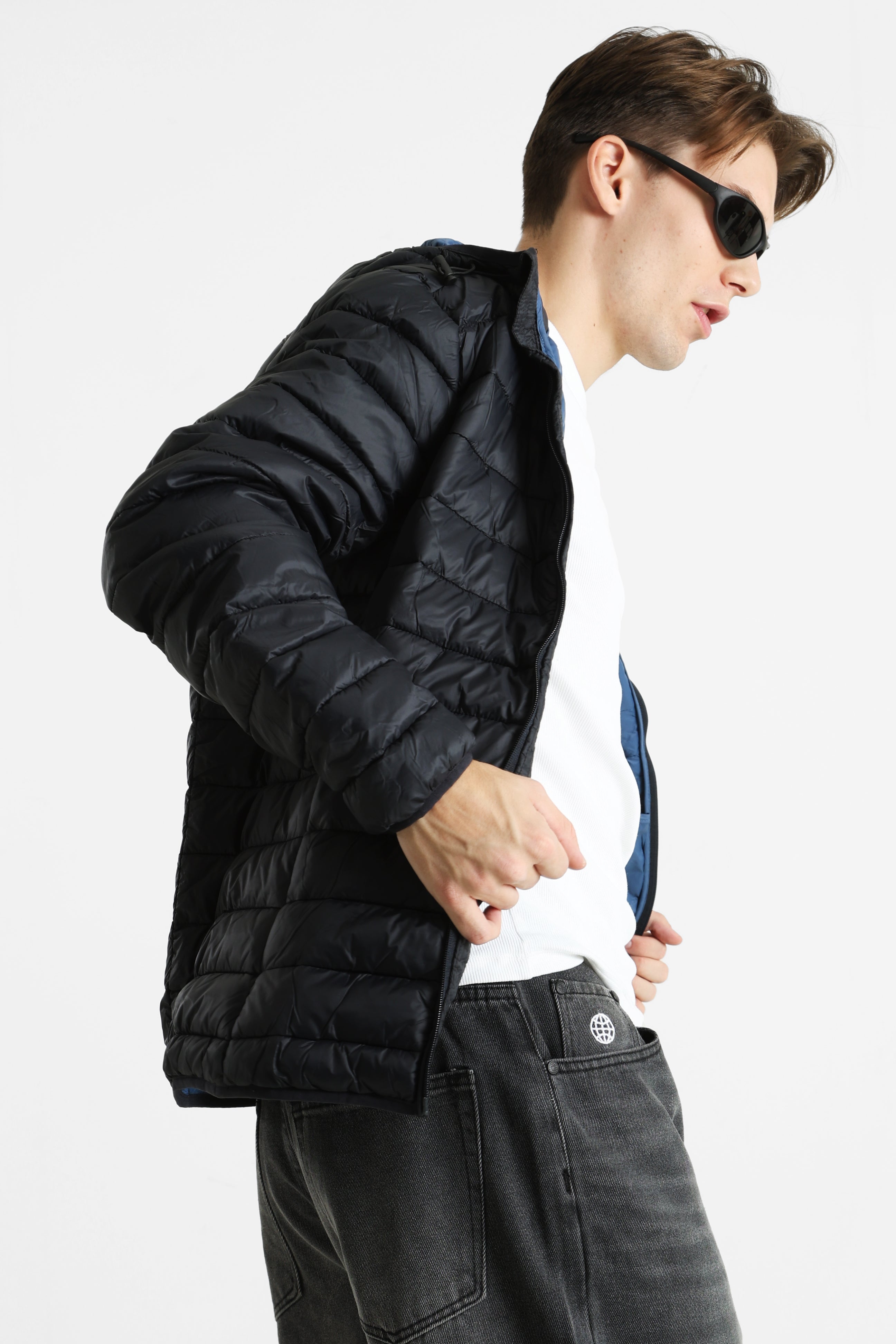 BHROMSEY gesteppte Jacke - Black