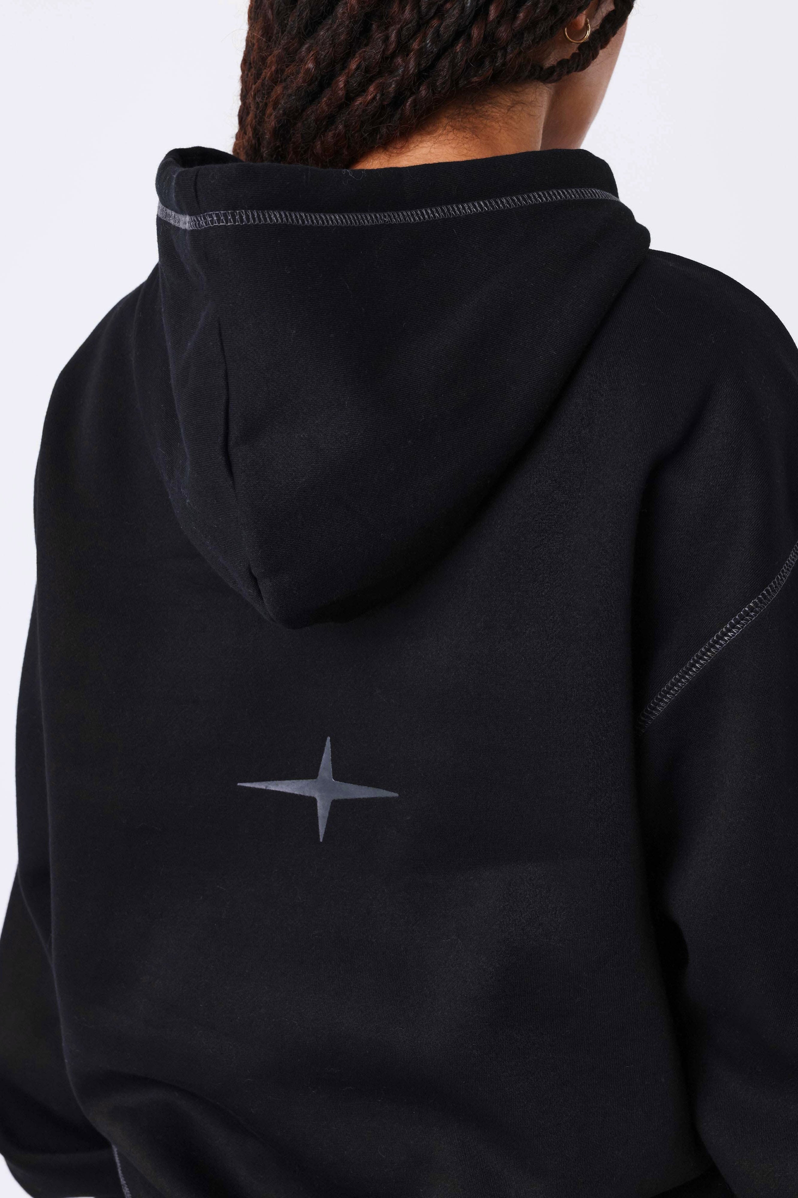 Kapuzensweatshirt - Black