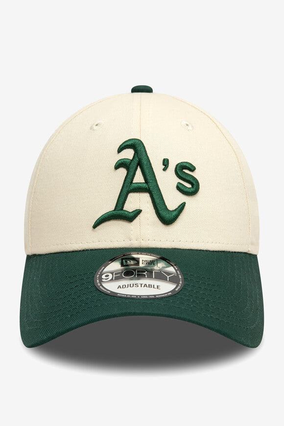 9Forty Cap / Strapback - Stone + Green