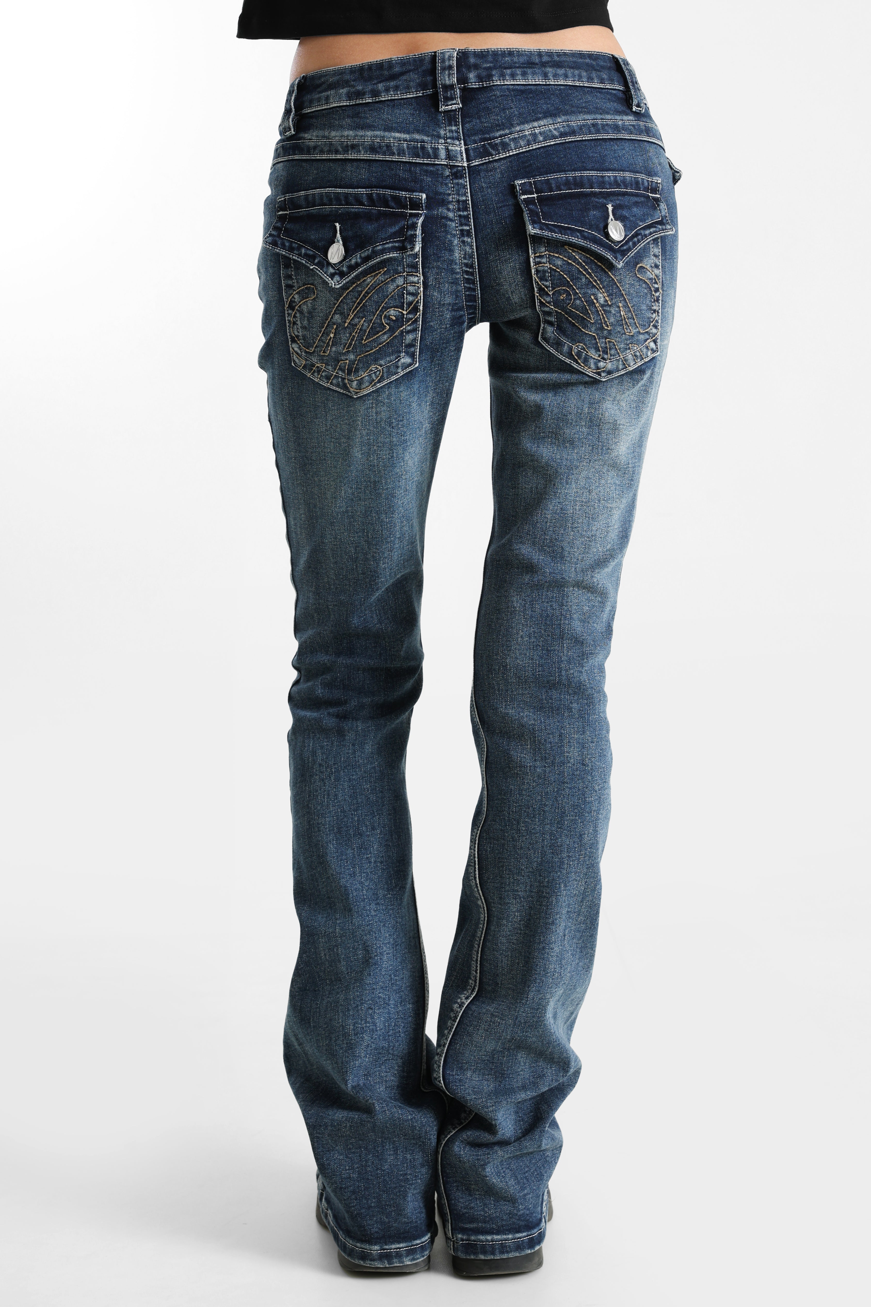 Flare Jeans - Dunkelblau