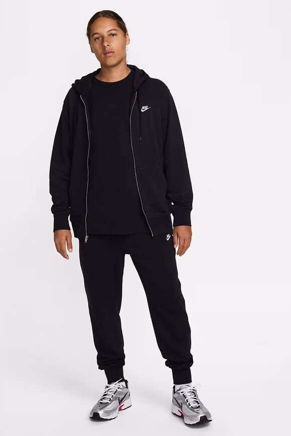 Kapuzensweatjacke - Black