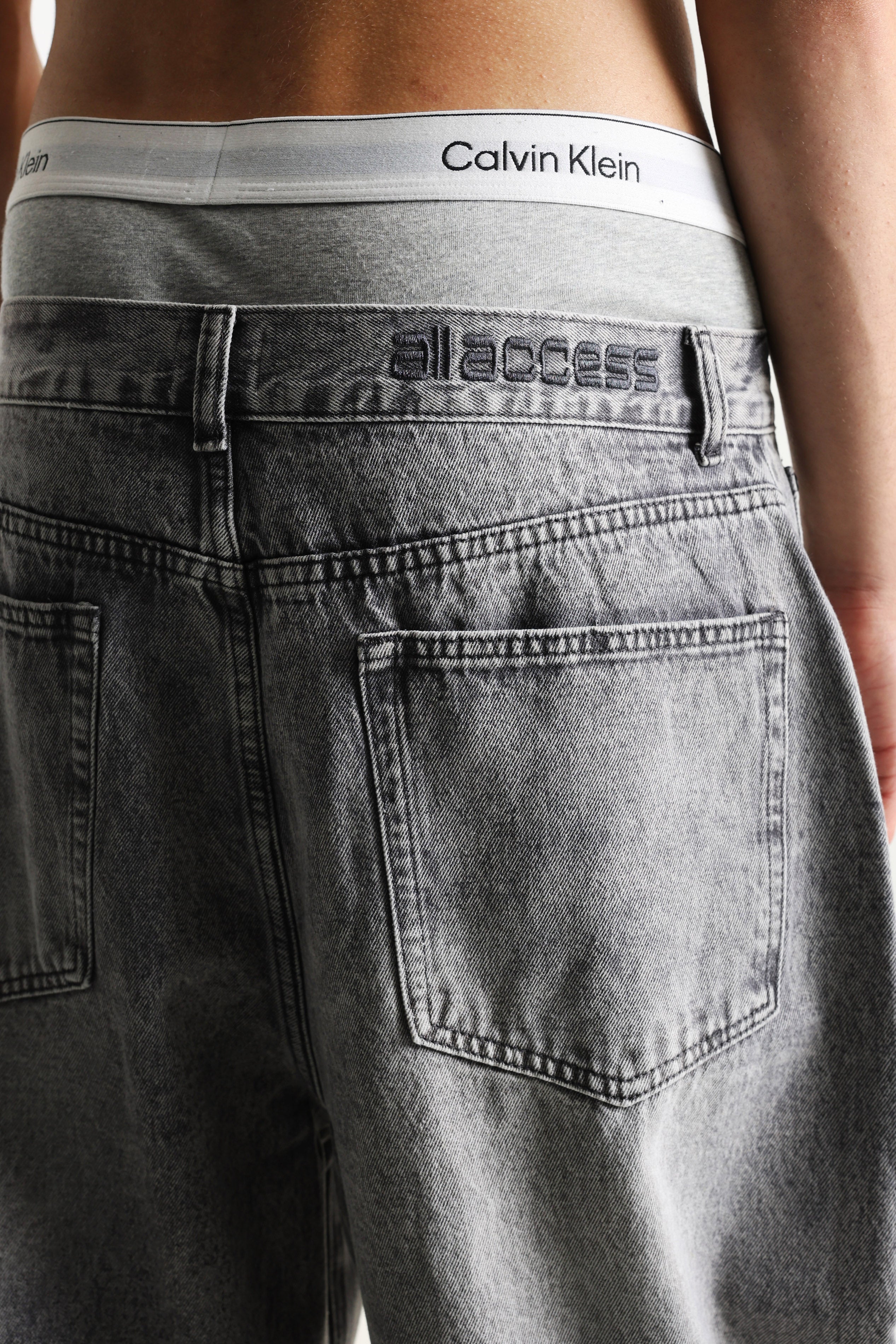 Extra Baggy Fit Jeans - Grau Denim